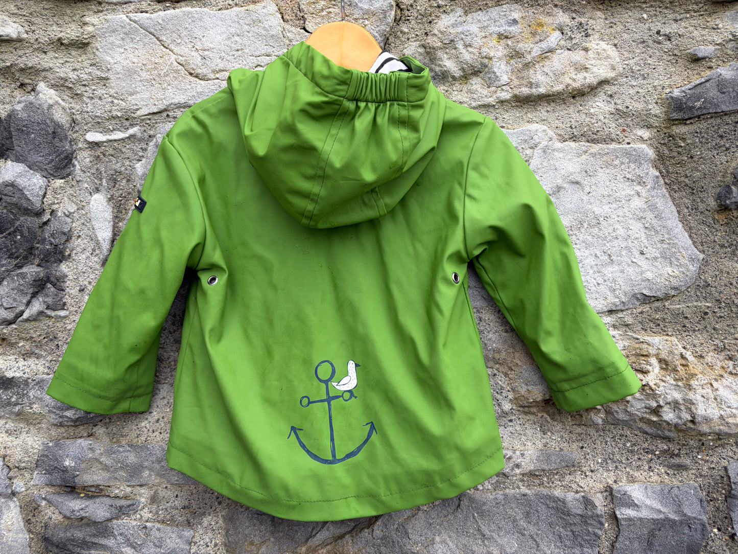 Green raincoat 9-12m (74-80cm)