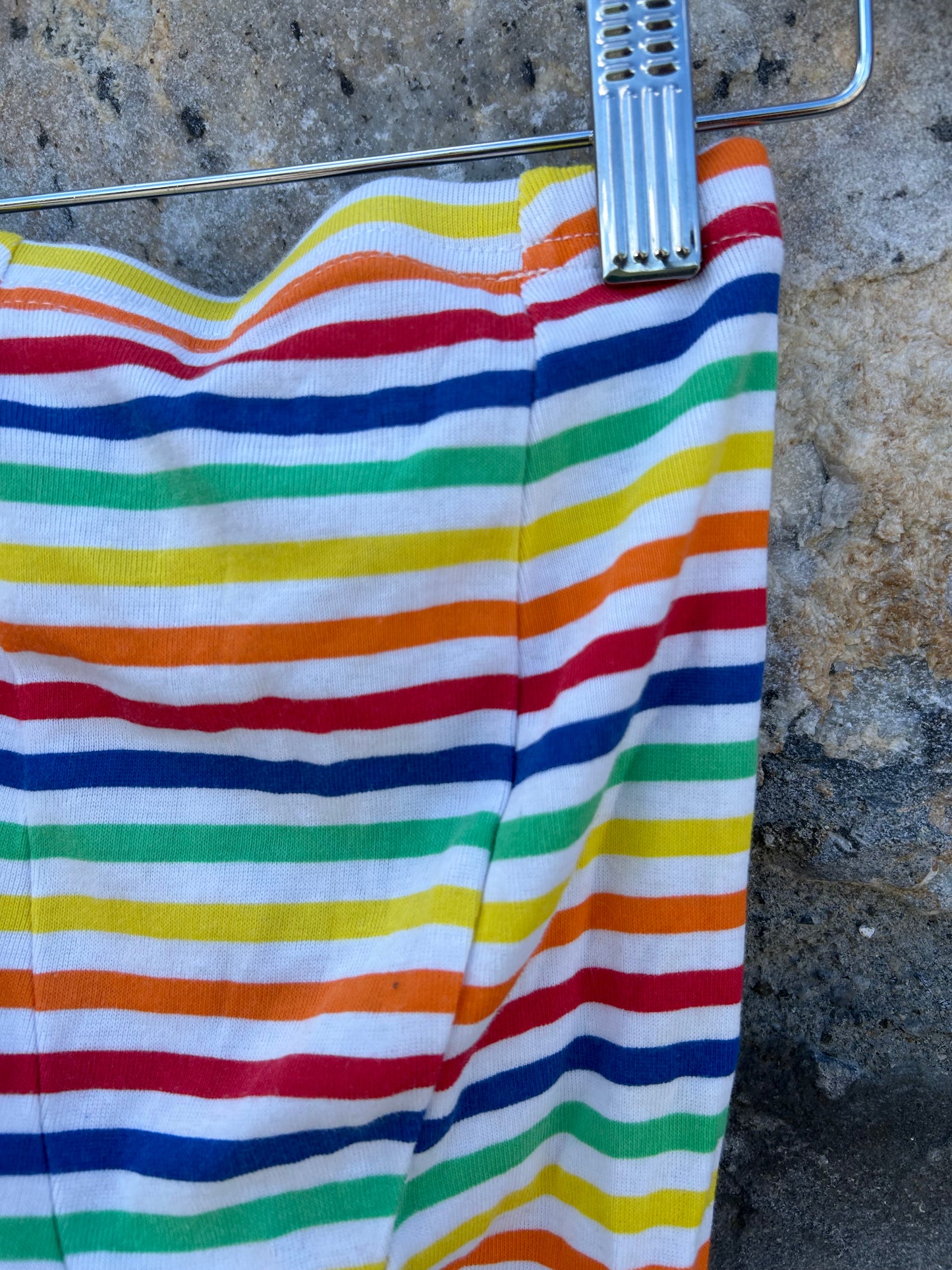 Rainbow stripes pjs 12-18m (80-86cm)