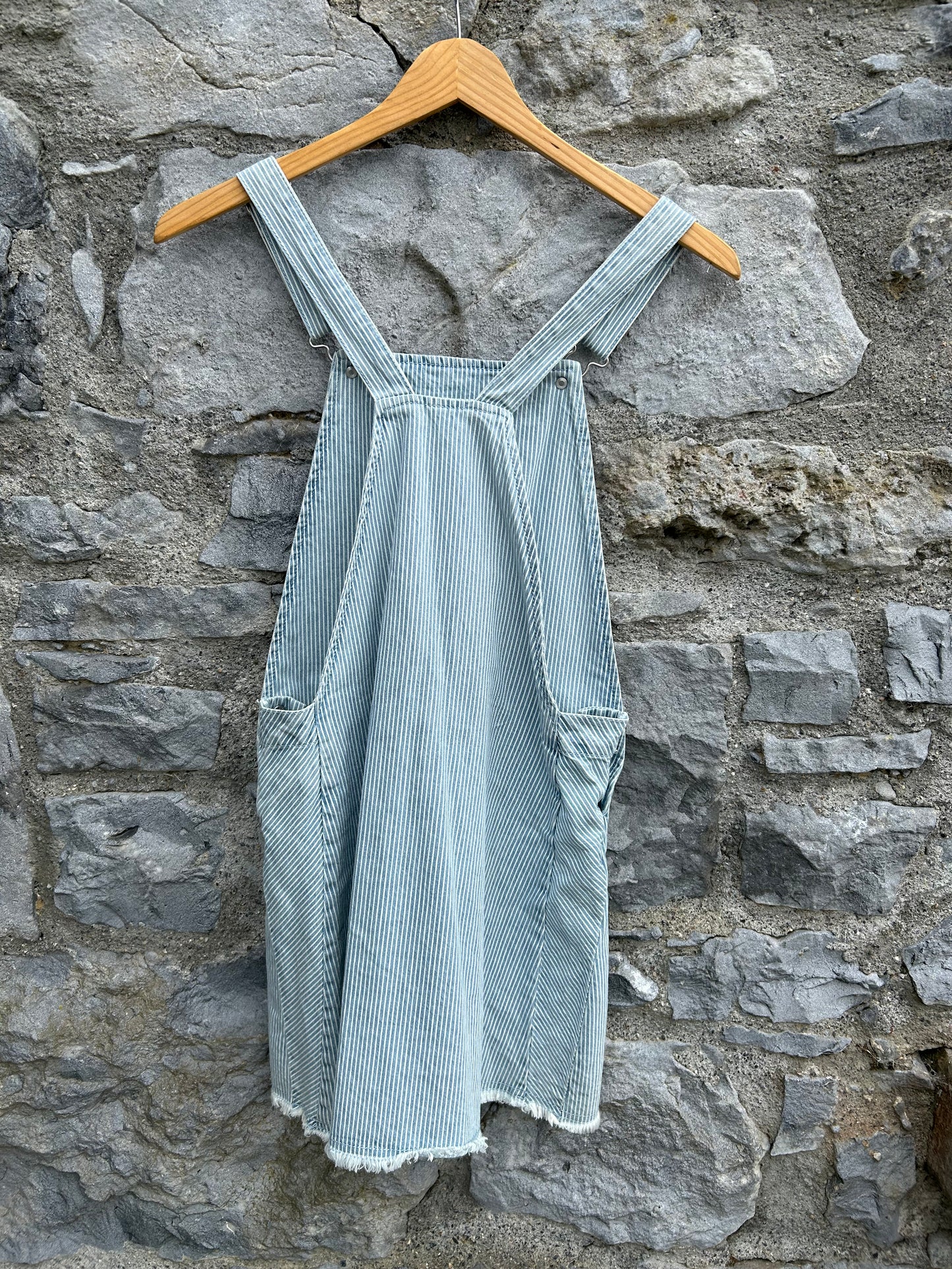 Stripy denim pinafore 12-13y (152-158cm)