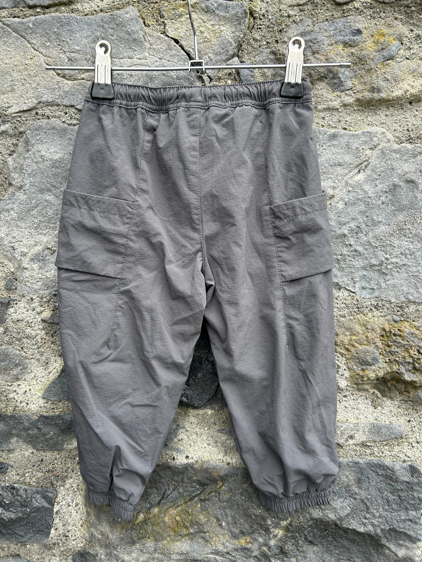 Grey relaxed cargo pants 12-18m (80-86cm)