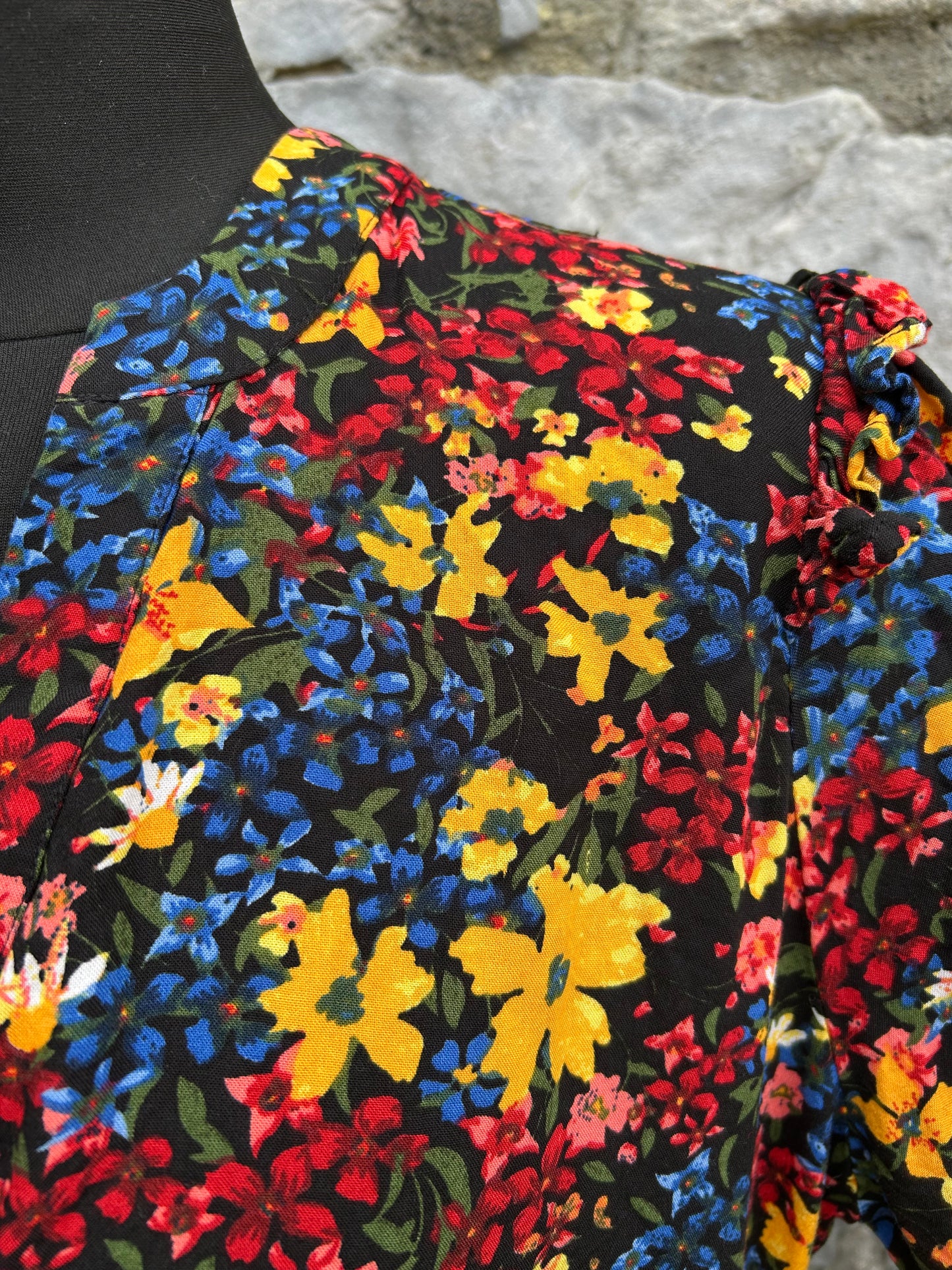 Colourful flowers dress uk 12-14
