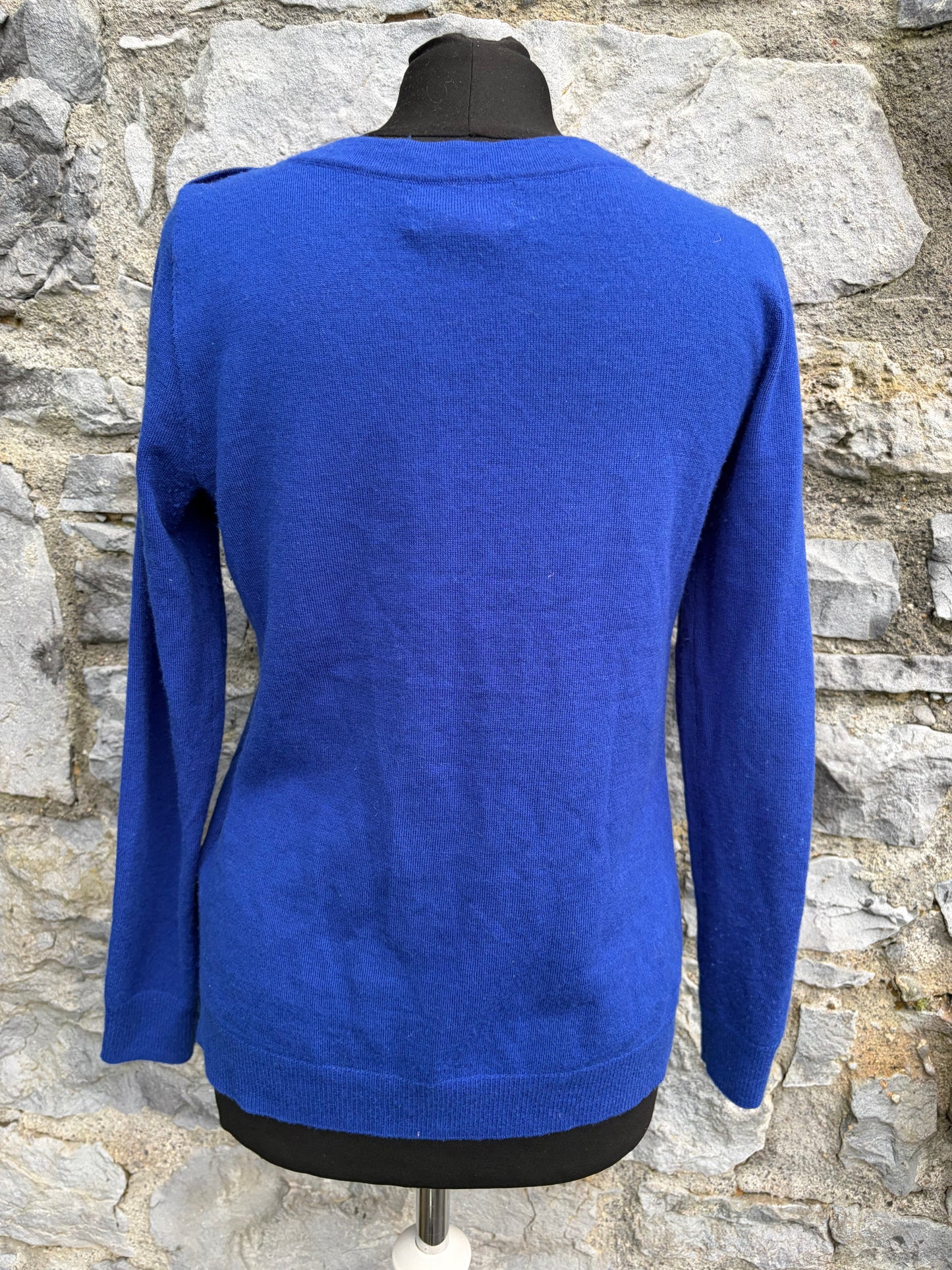 Blue extra fine merino jumper uk 8