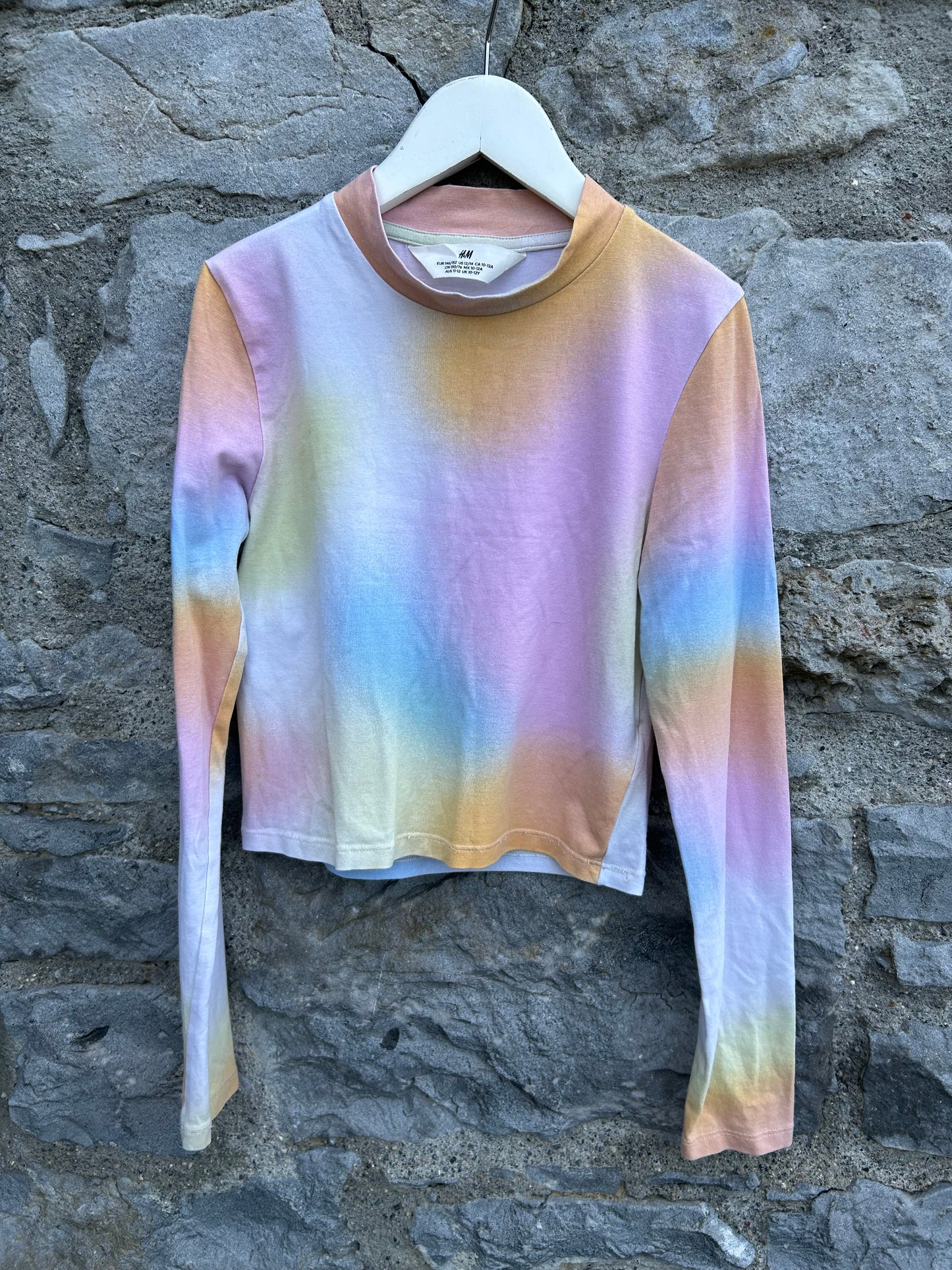 Tie dye cropped top 11-12y (146-152cm)