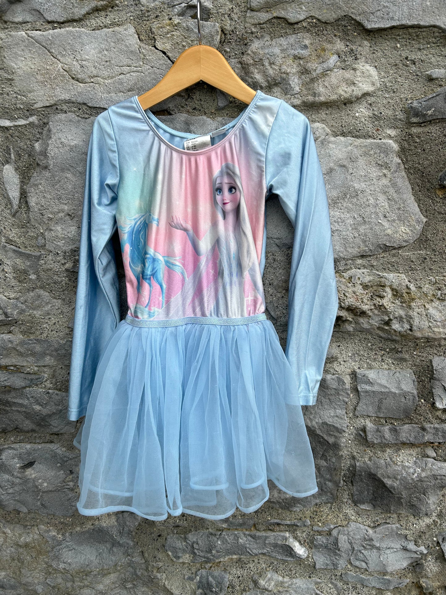 Elsa leotard with skirt 7-8y (122-128cm)