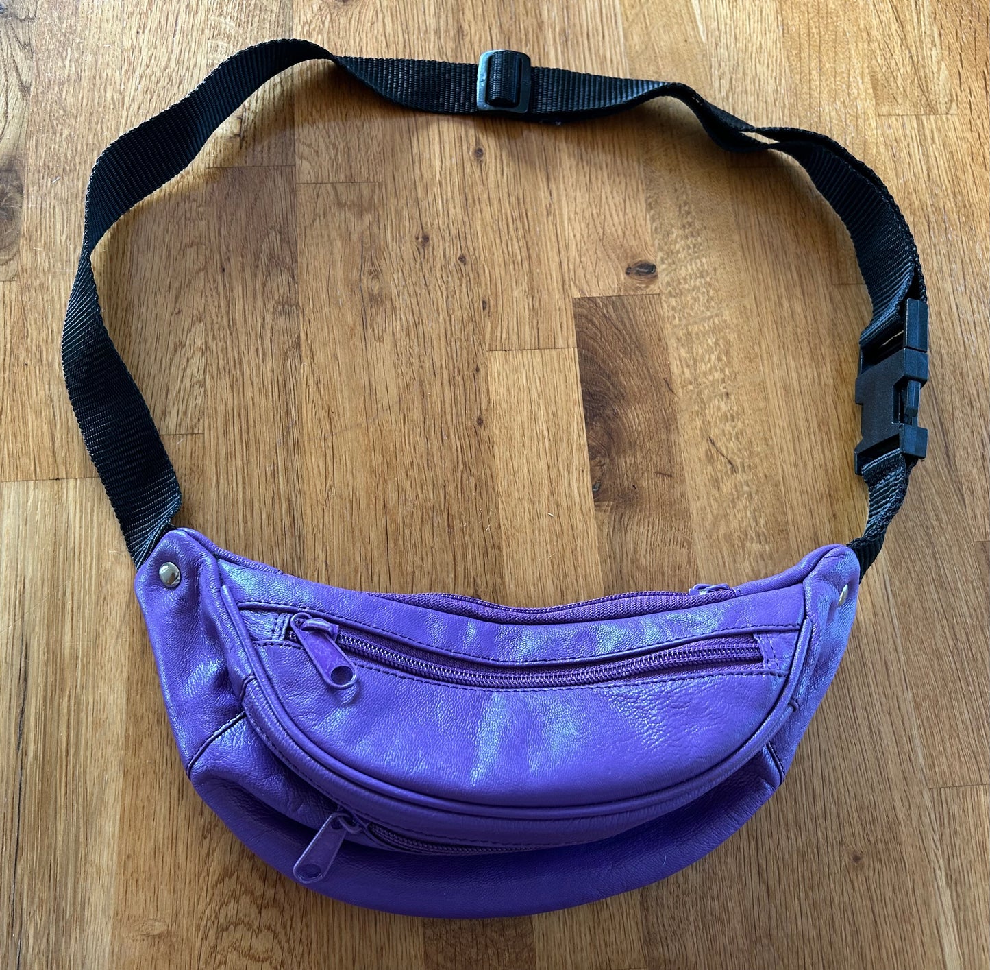 Purple bum bag