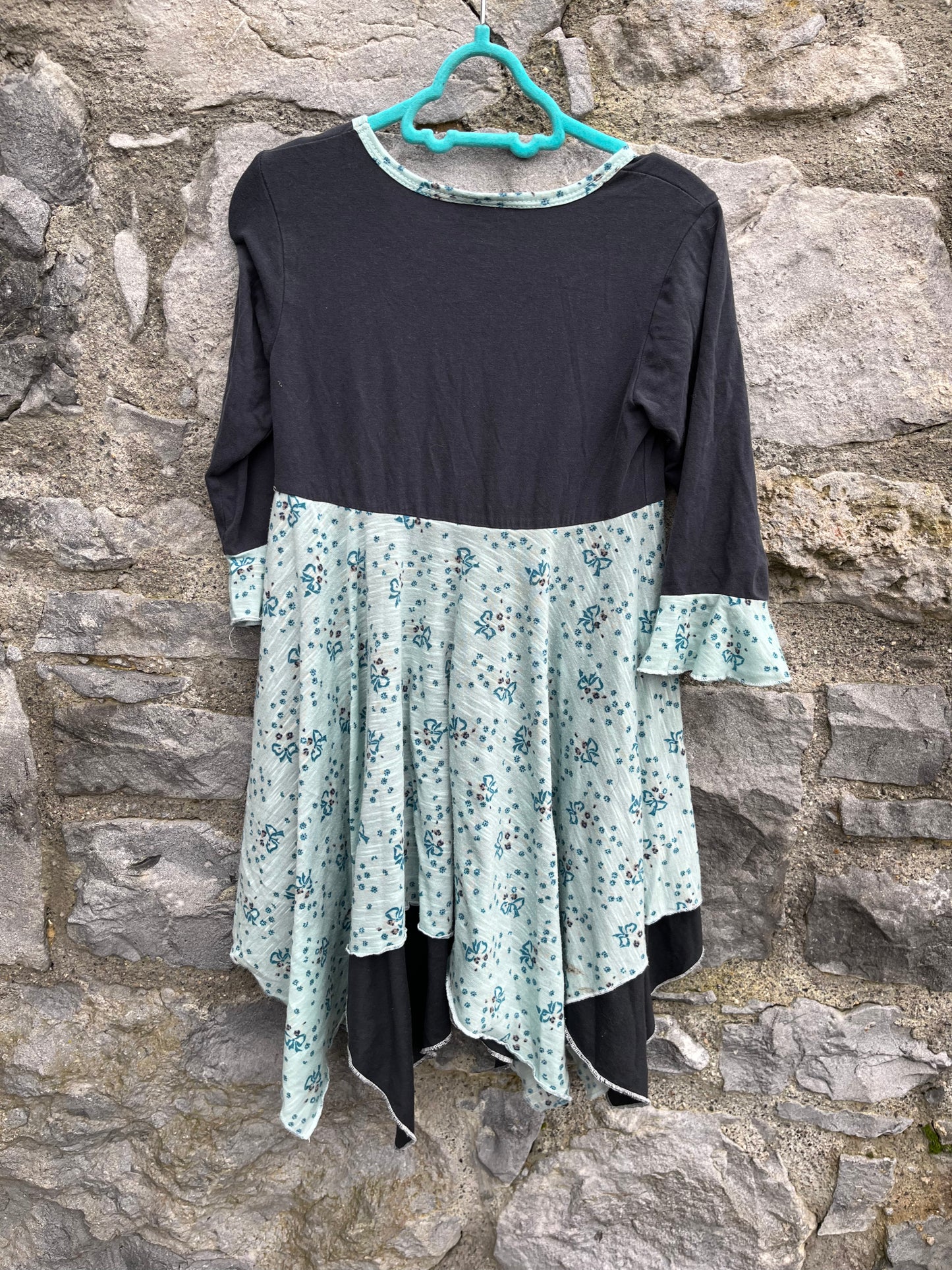 Navy&mint dress 5-6y (110-116cm)