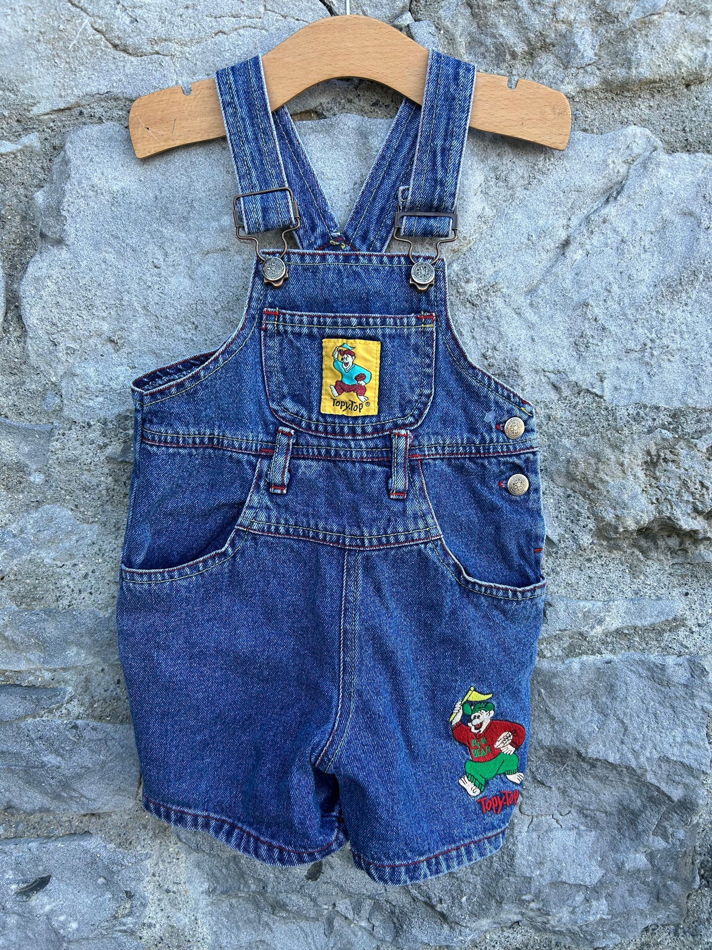 80s short denim dungarees 18-24m (86-92cm)