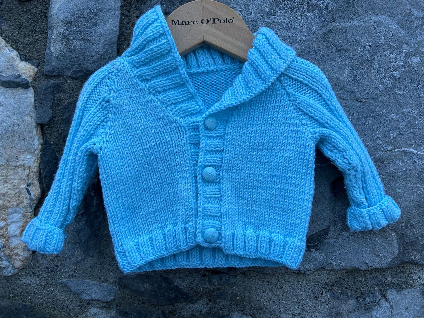 Light blue cardigan 0-1m (50-56cm)