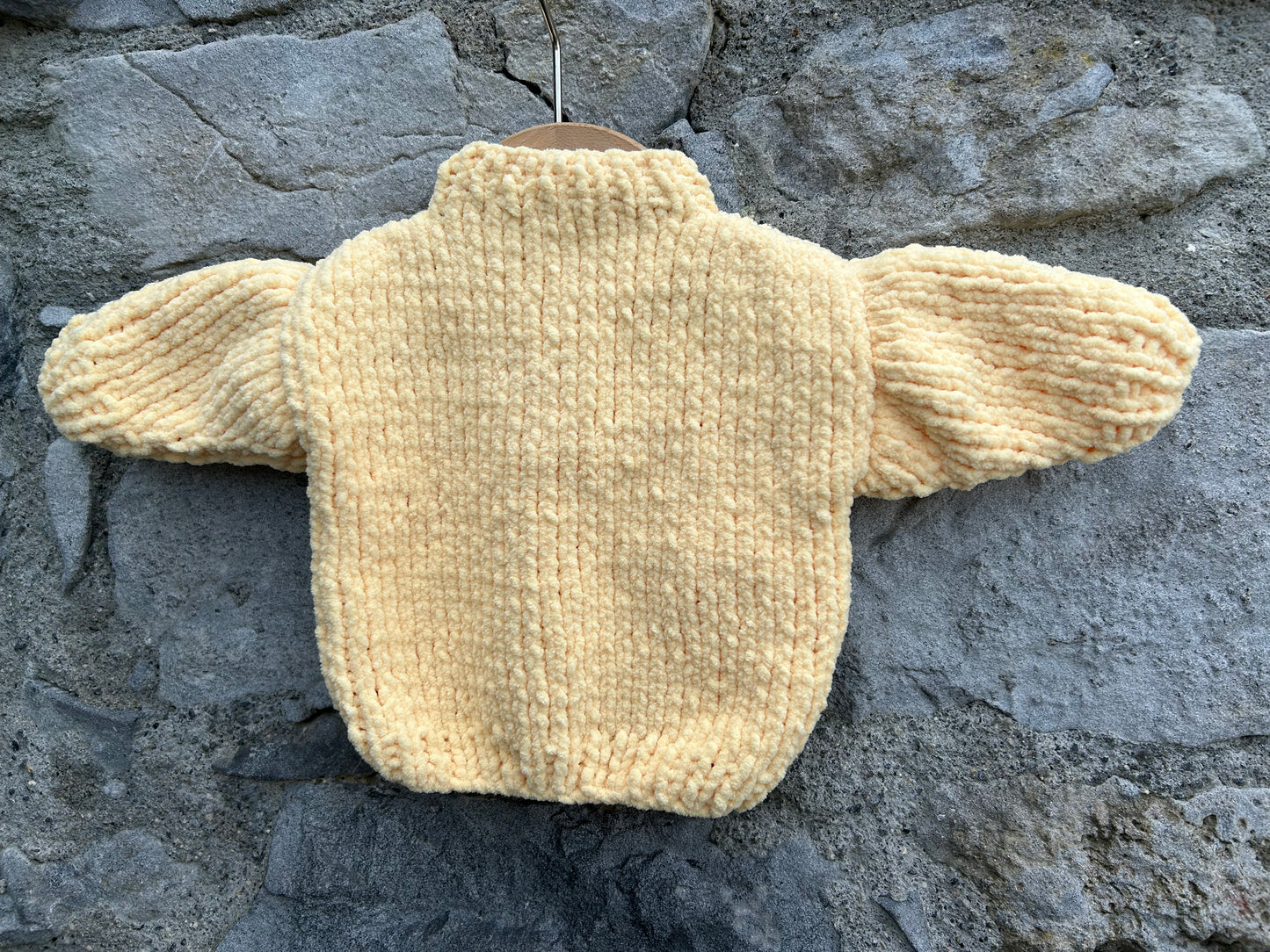 Teddy yellow fleece cardigan