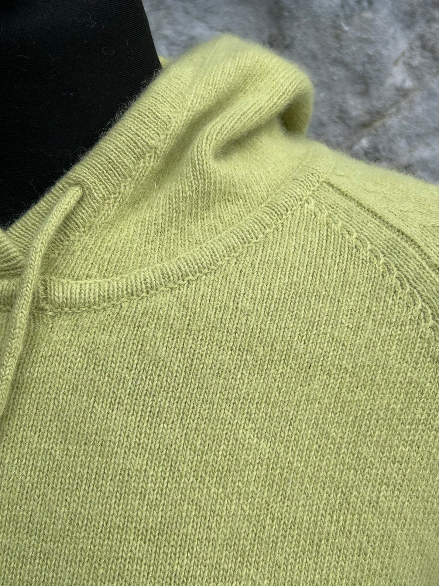 Lime woolly hooded jumper uk 6-8