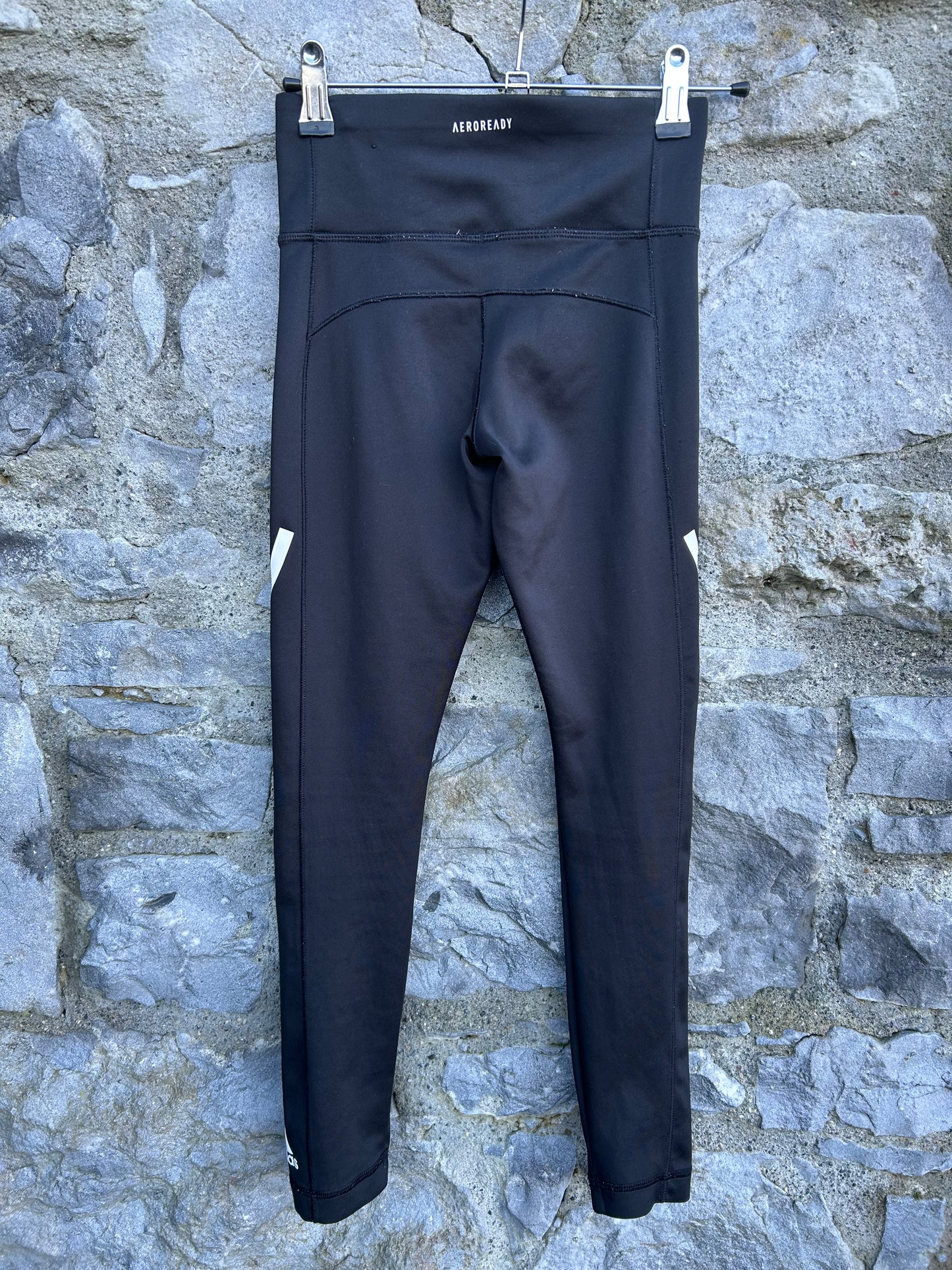 Black Techfit 3-Stripes Leggings 9-10y (134-140cm)