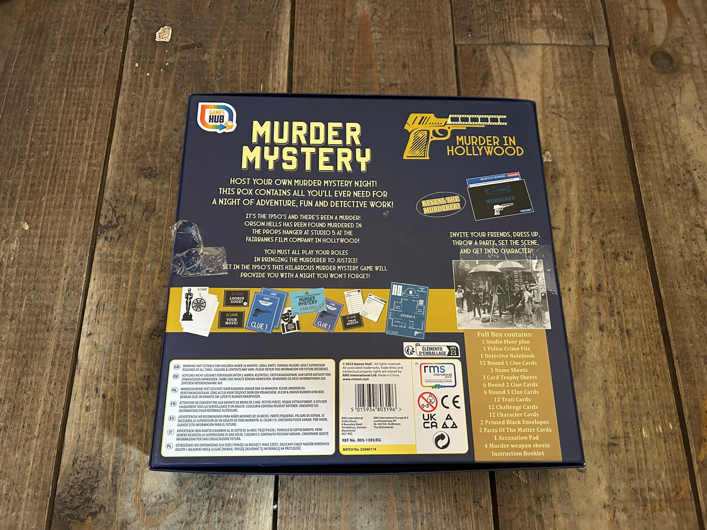 Murder mystery game murder in Hollywood