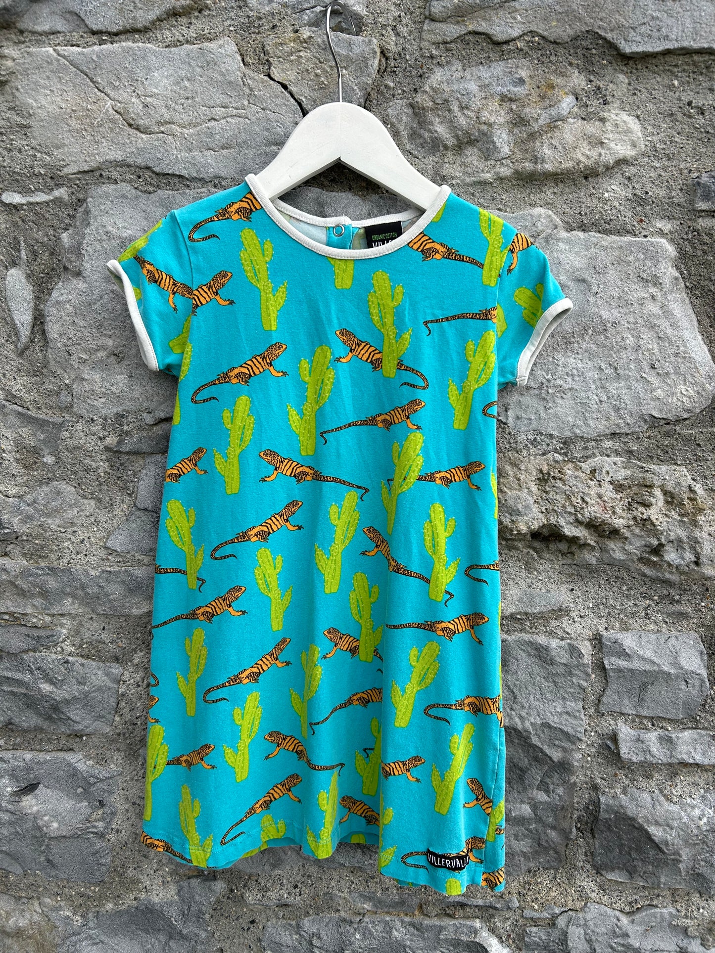 Iguanas blue dress 5-6y (110-116cm)