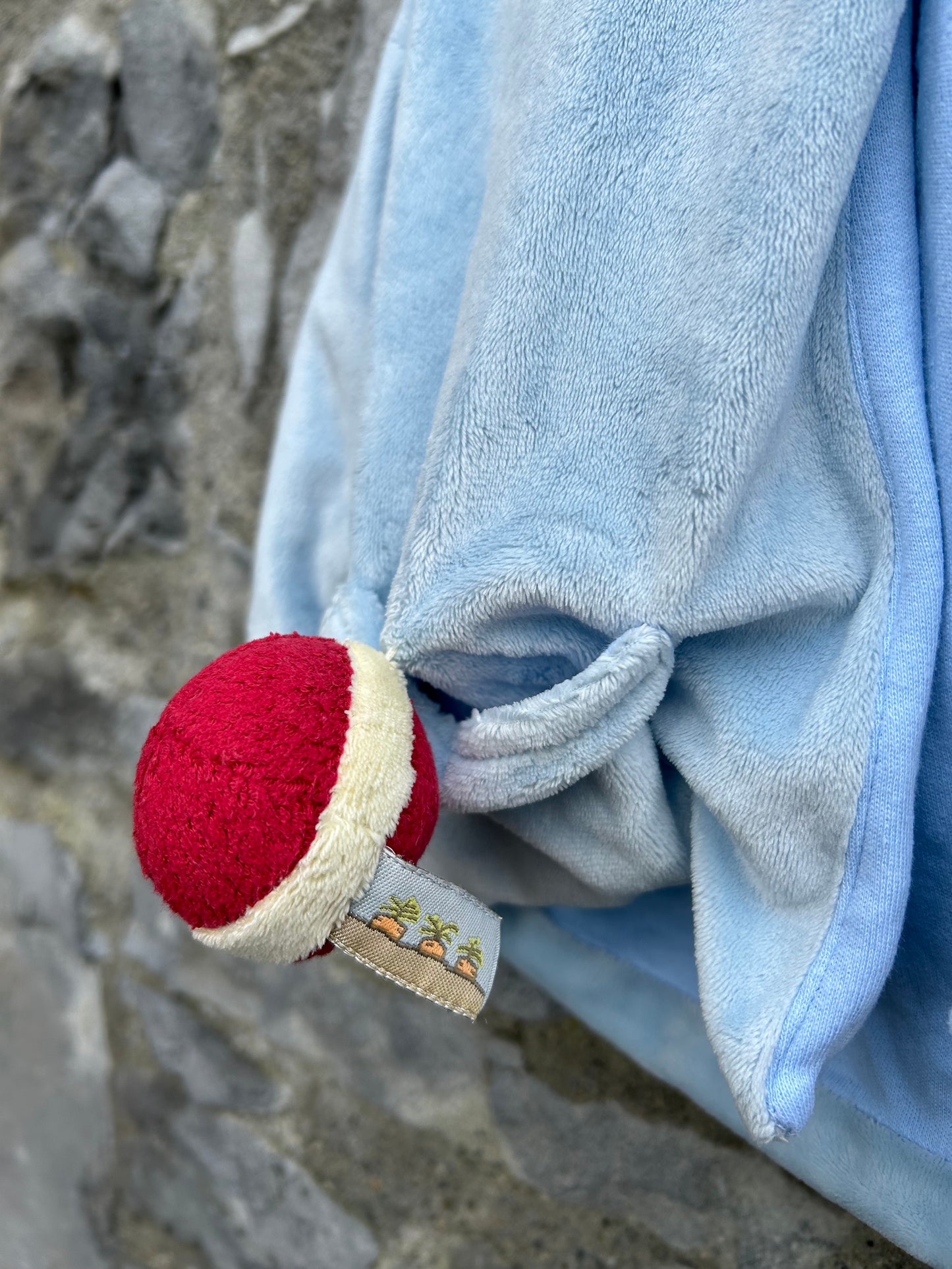 Chaseball blue velour hoodie 0-12m (56-80cm)