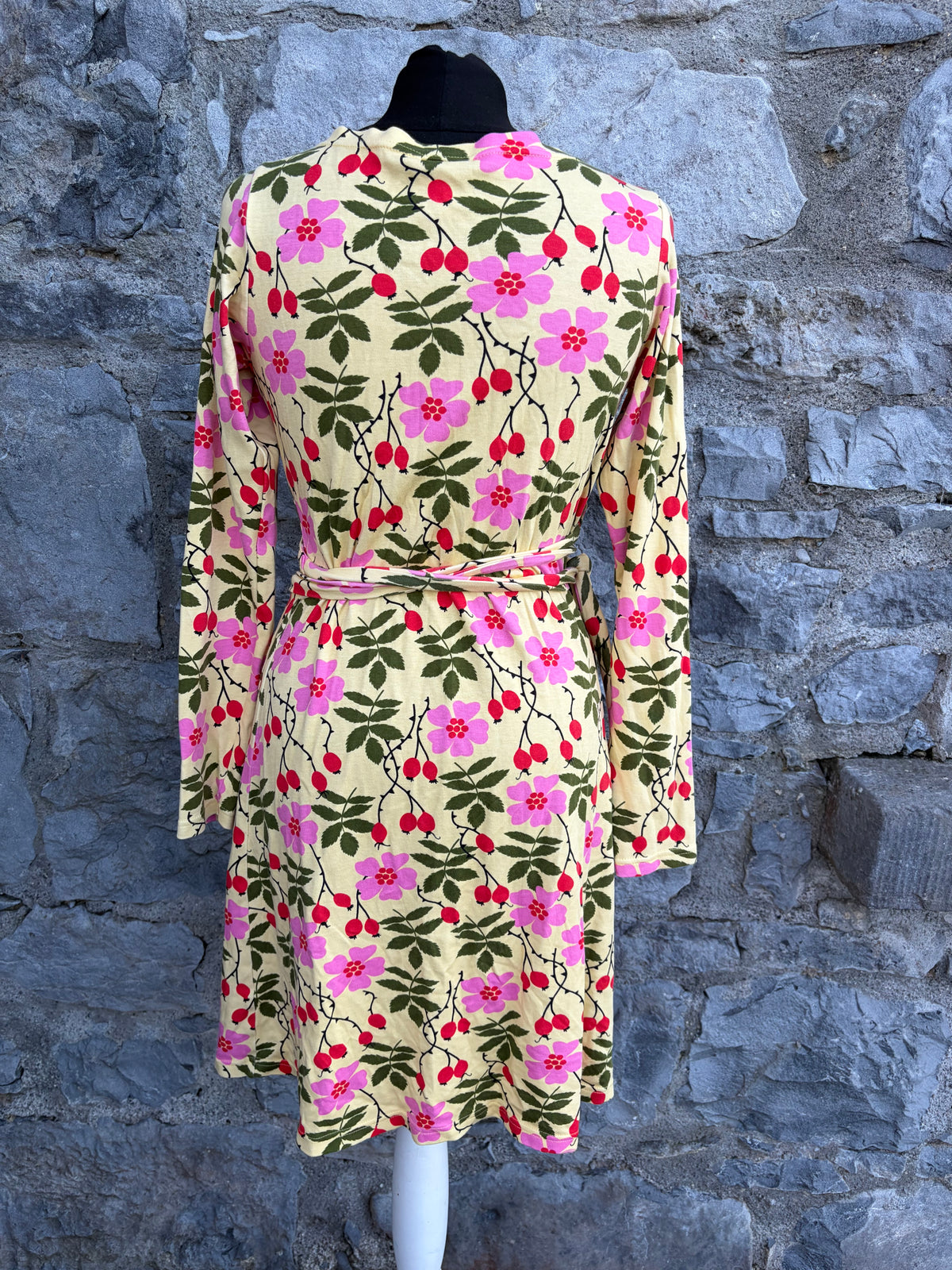 Rosehip yellow wrap dress uk 12