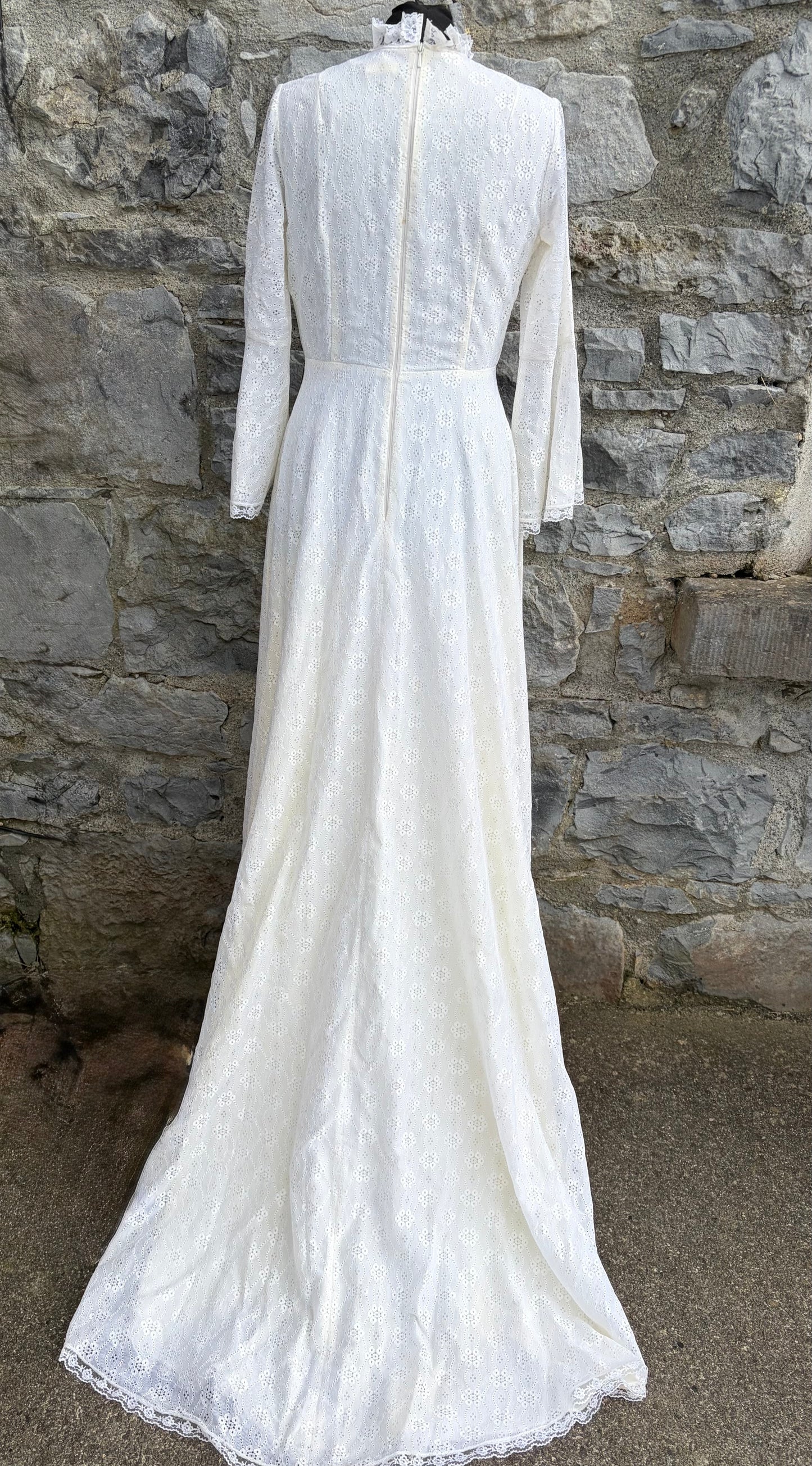 80s ivory wedding dress uk 8-10