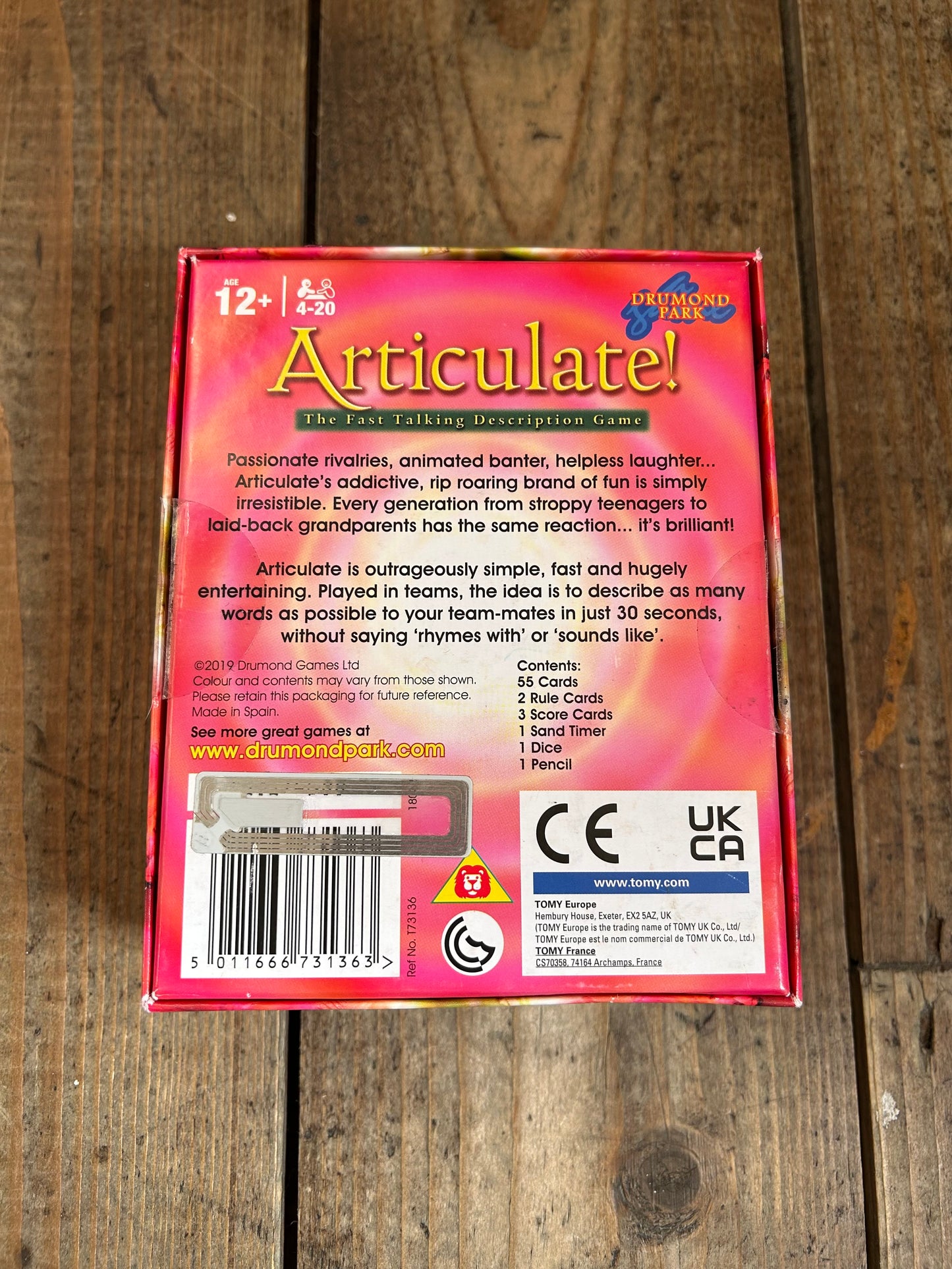 Articulate mini games