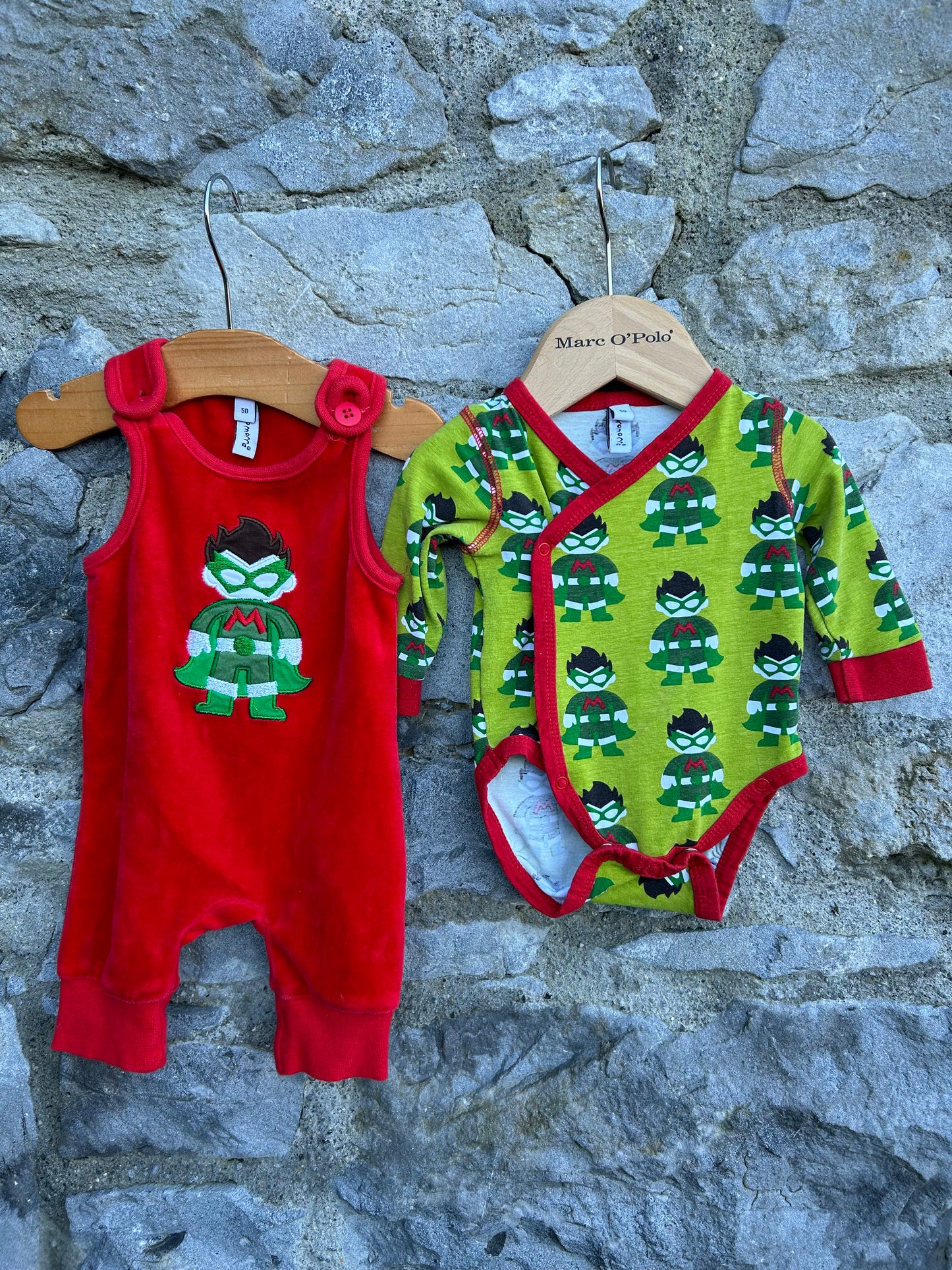 Super boy vest&dungarees Newborn (50cm)