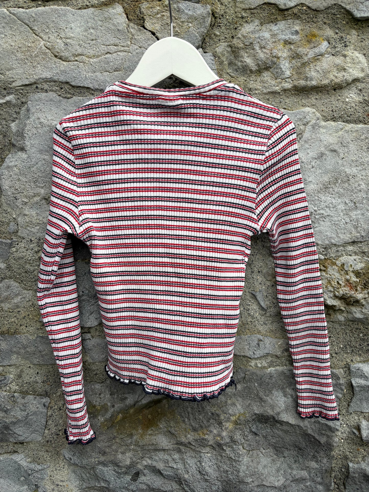 Stripy ribbed top 9-10y (134-140cm)