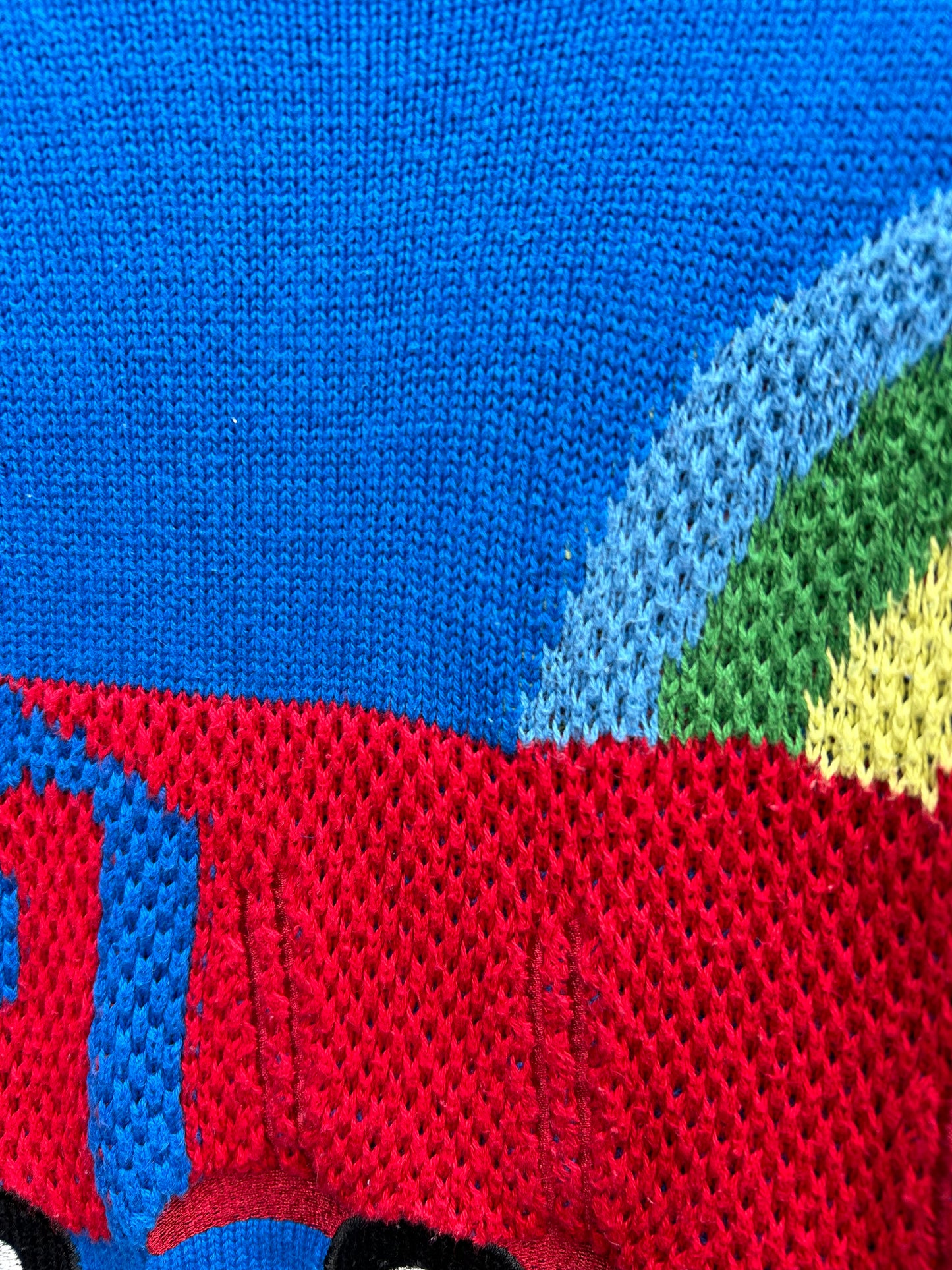 Rainbow truck blue jumper 18-24m (86-92cm)
