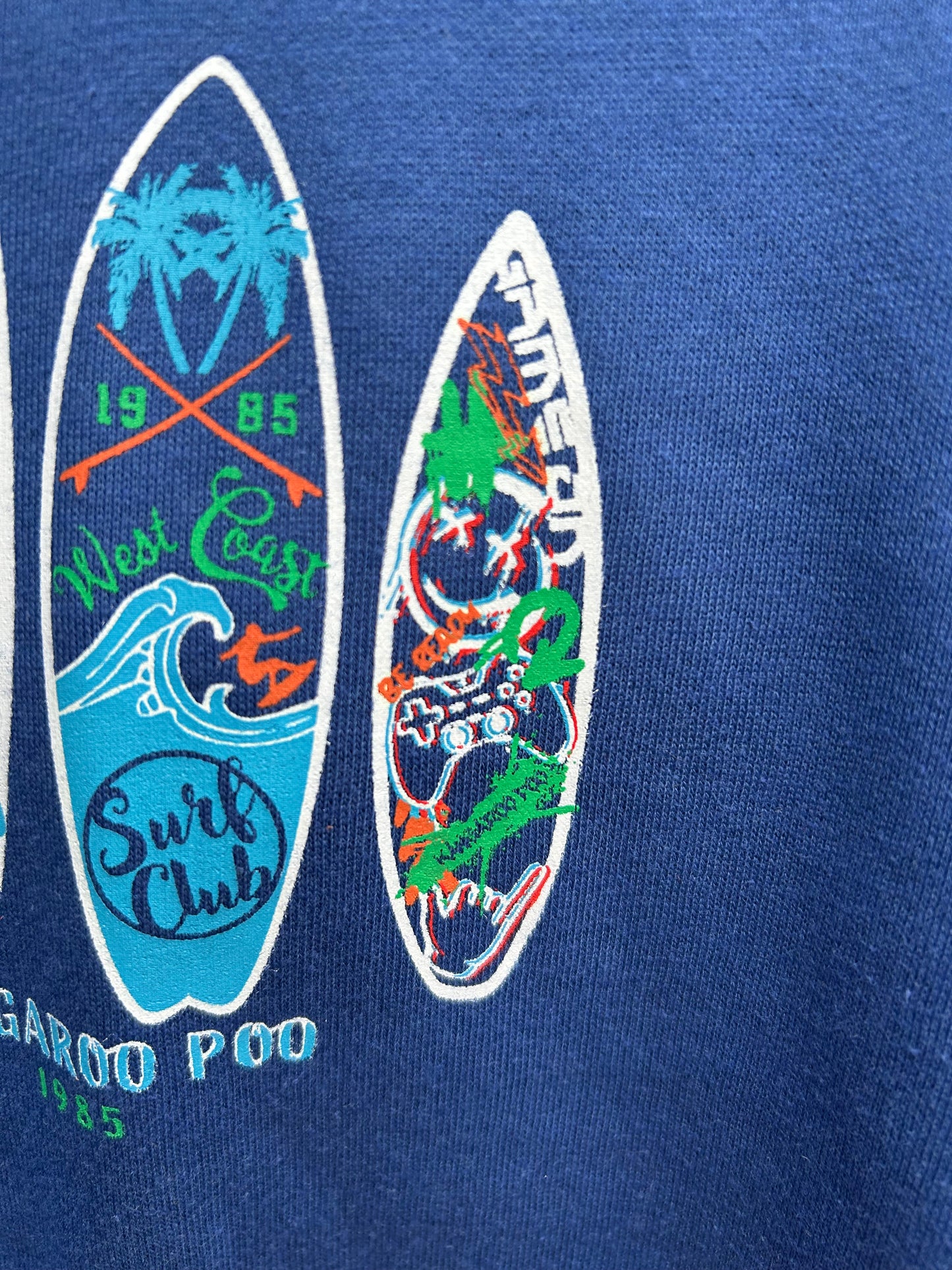 Surfing boards blue hoodie 7-8y (122-128cm)