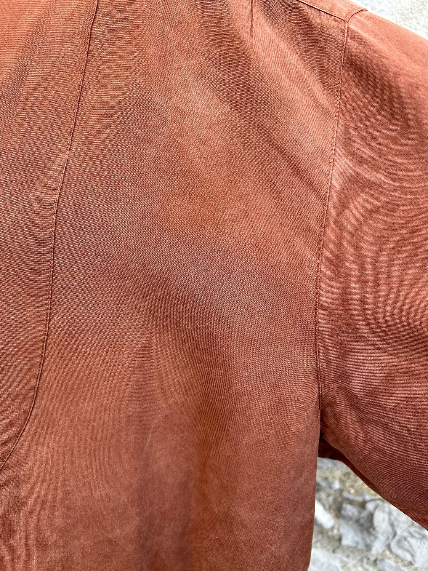 90s brown shirt uk 16-18