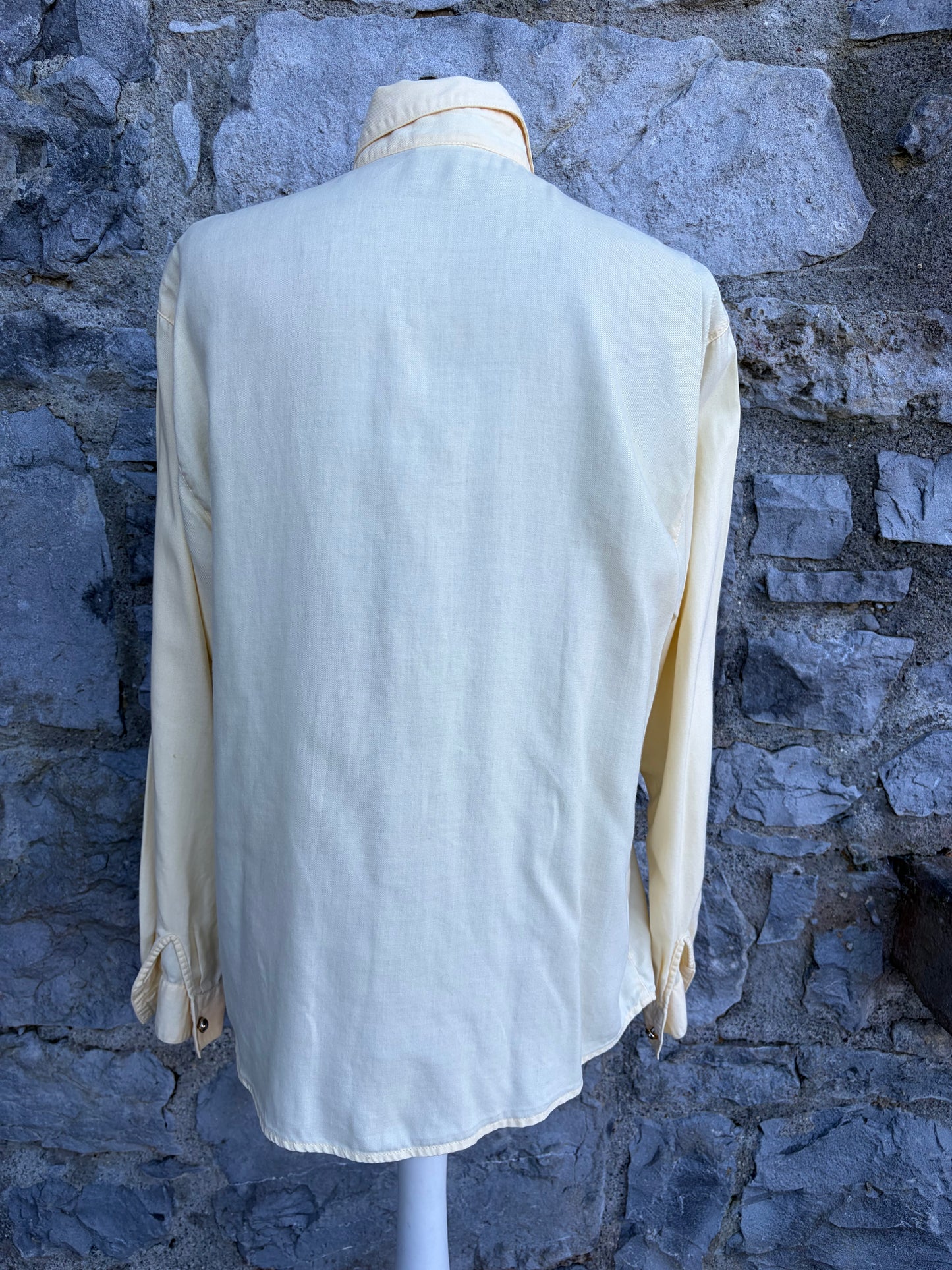 90s yellow blouse uk 10-12