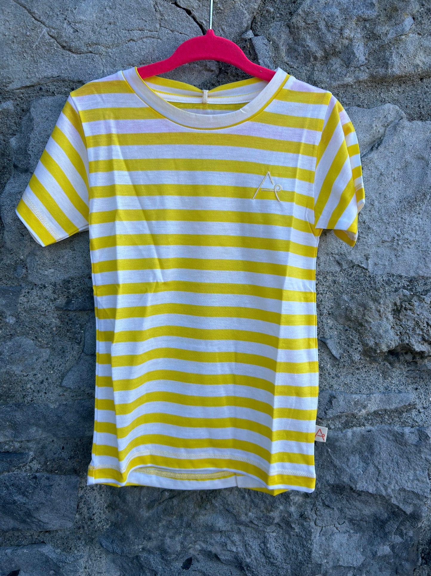 Yellow&white stripy T-shirt 2y (92cm)
