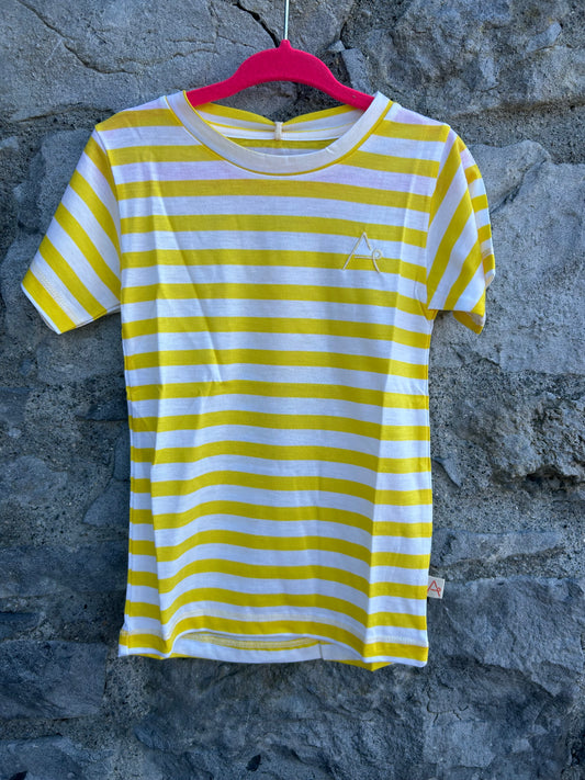 Yellow&white stripy T-shirt 2y (92cm)