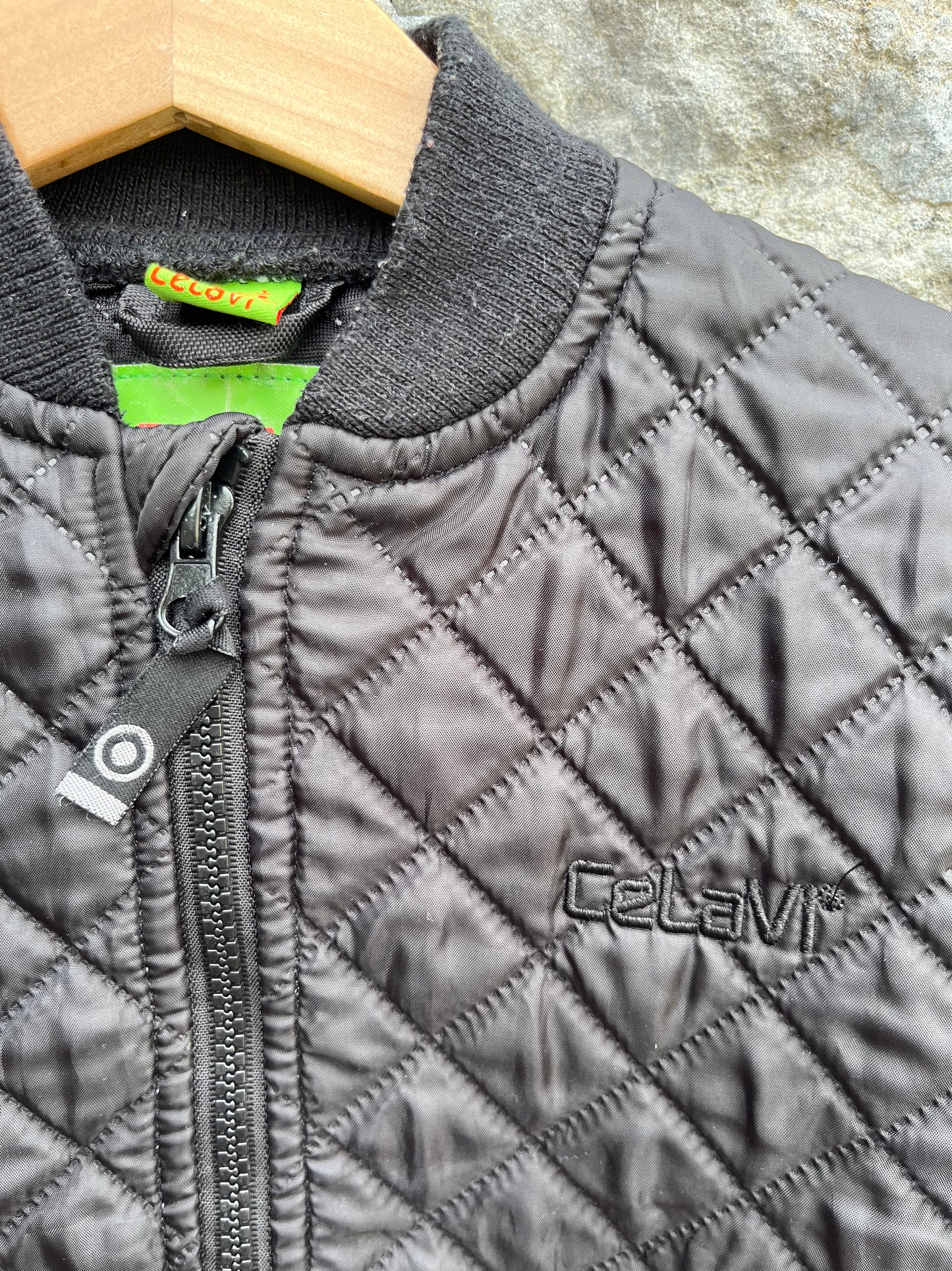 Black quilted jacket 6y (116cm)