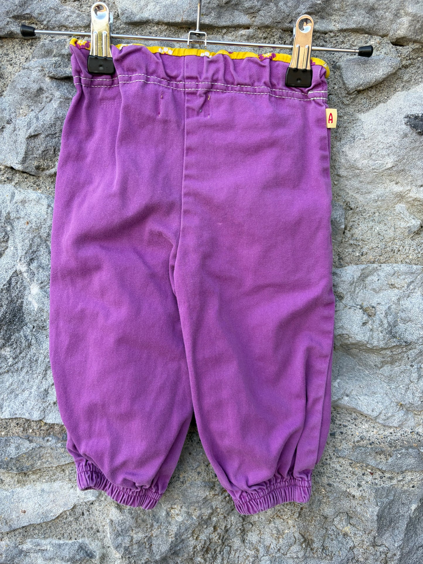 Purple baggy pants 12m (80cm)