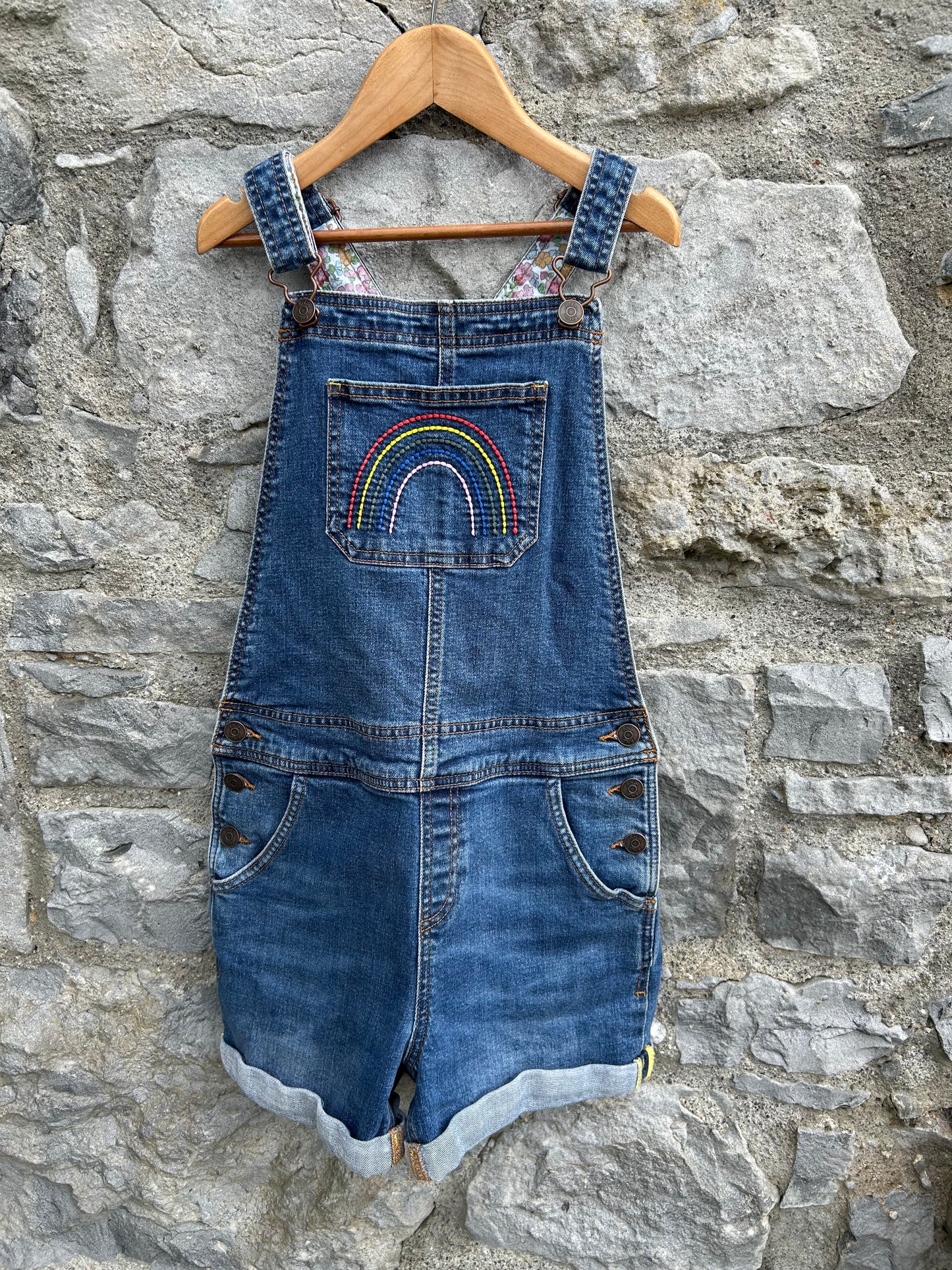 Rainbow short dungarees 11-12y (146-152cm)