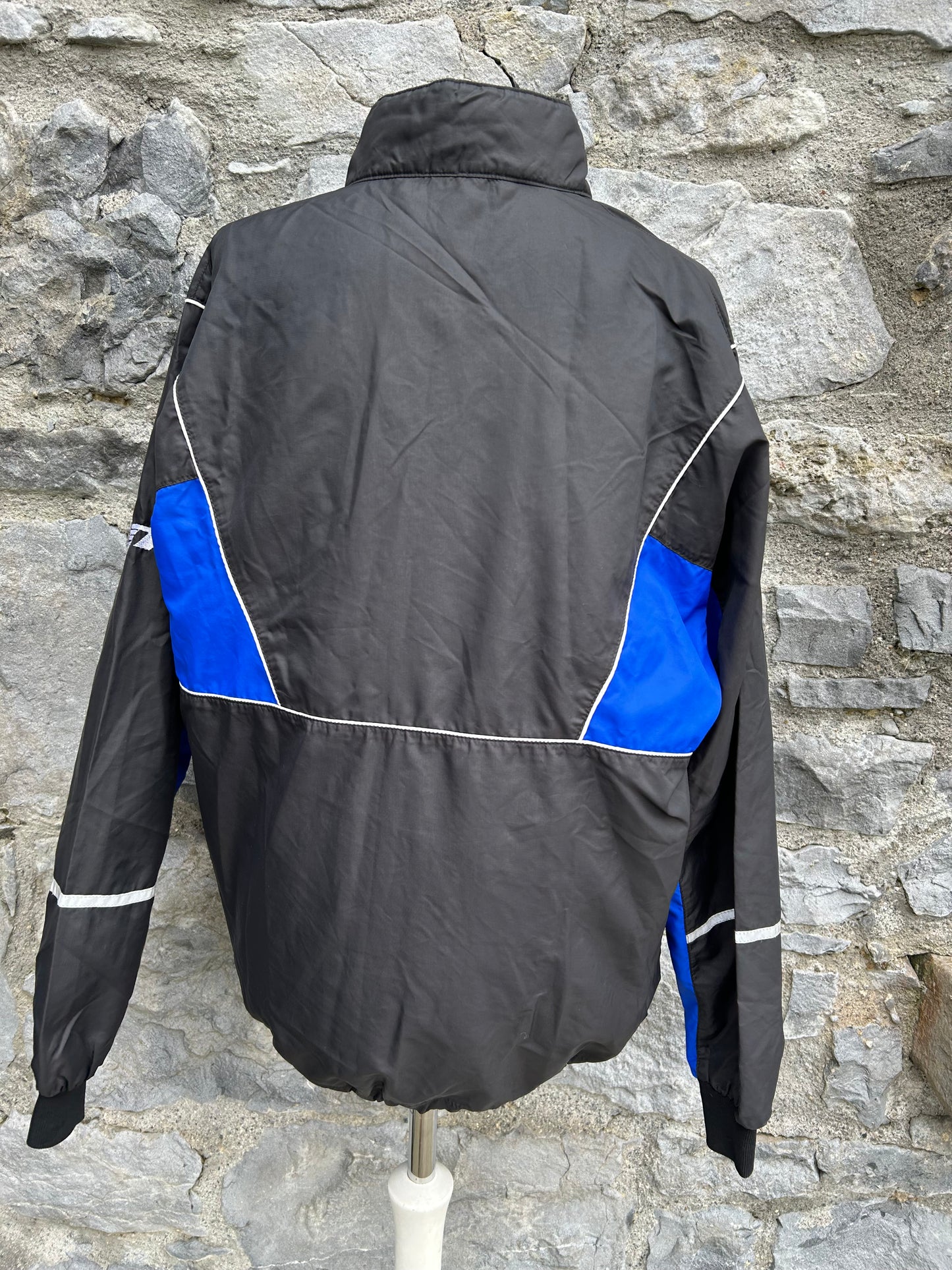 90s black half zip jacket Small