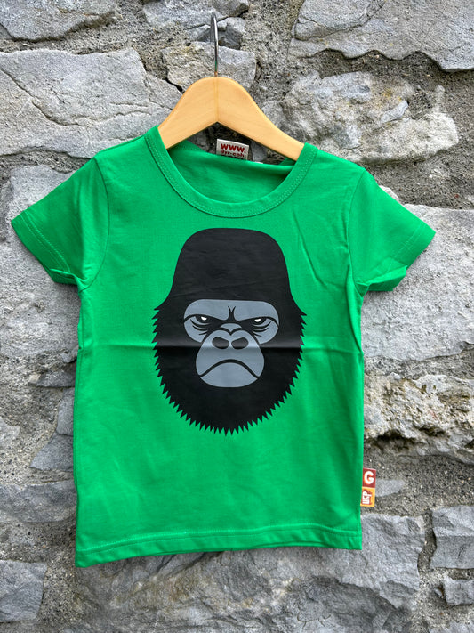 Angry gorilla green T-shirt  2-3y (92-98cm)