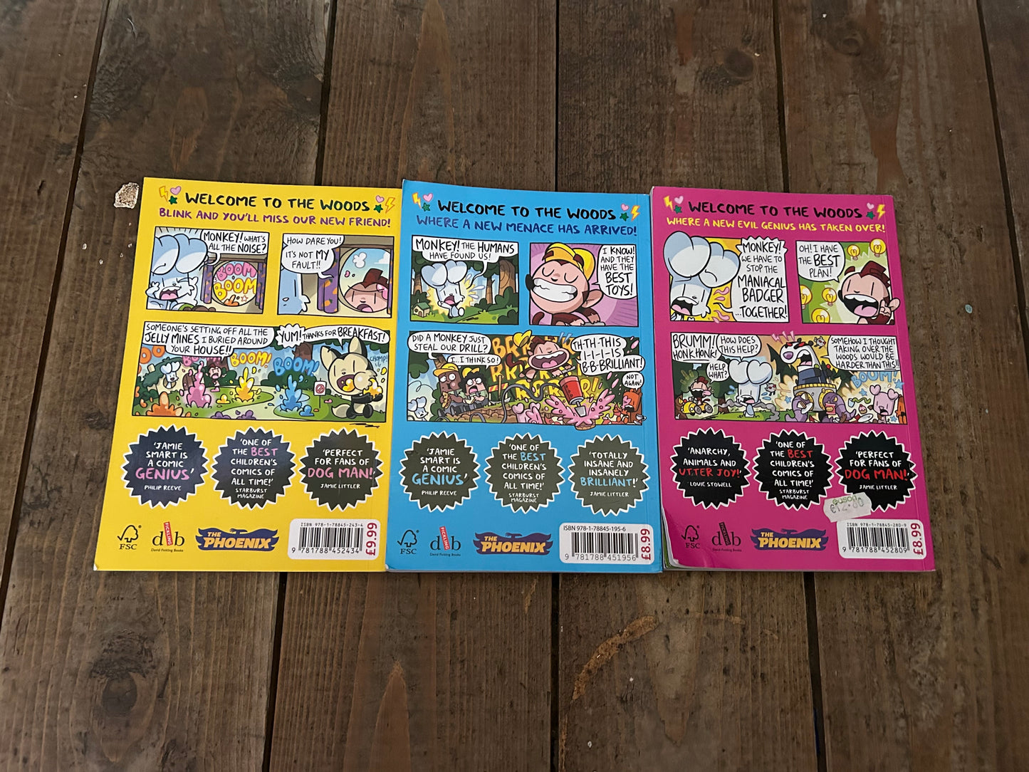 Bunny vs monkey set by Jamie Smart's