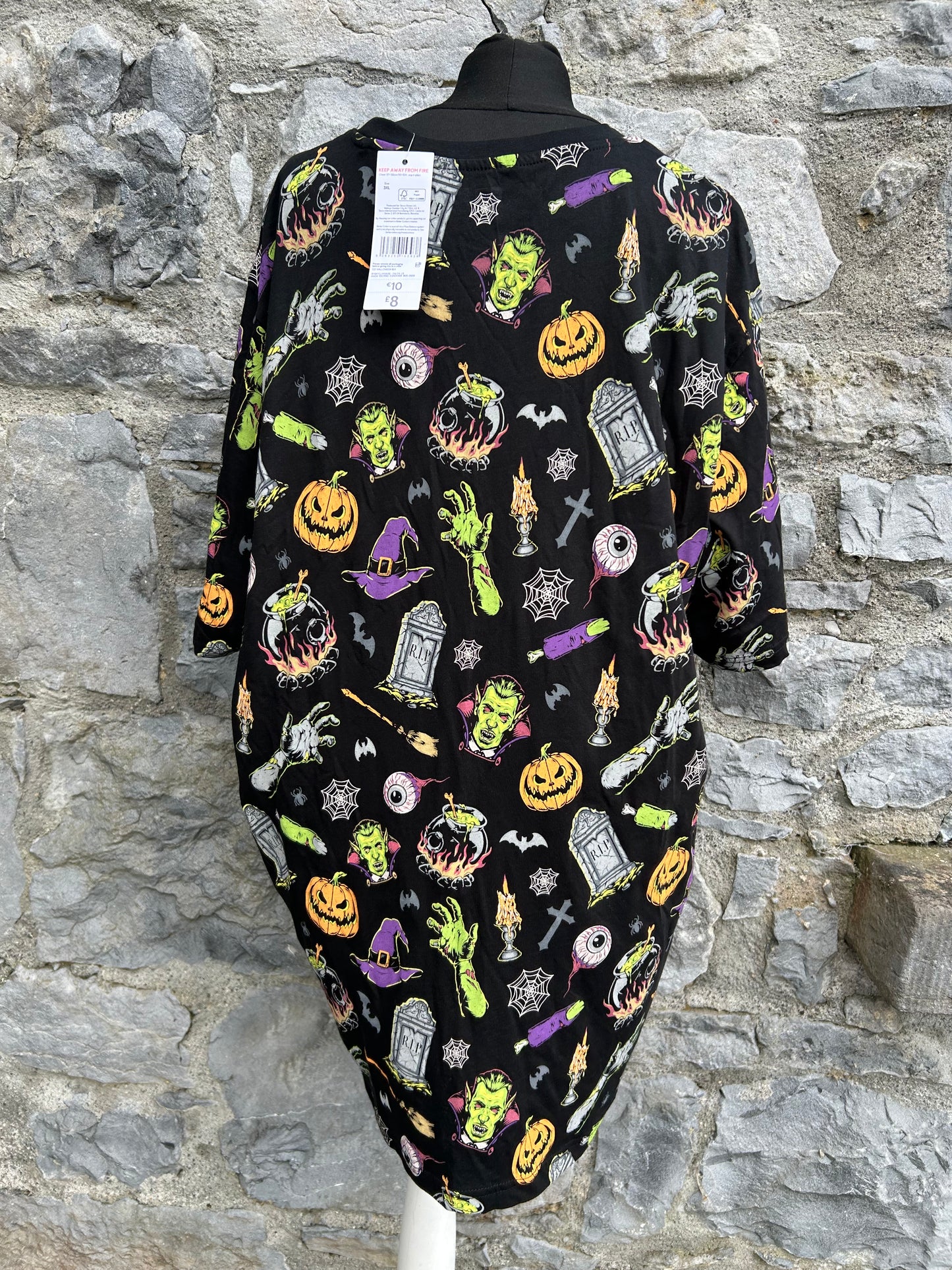 Halloween print T-shirt XXL
