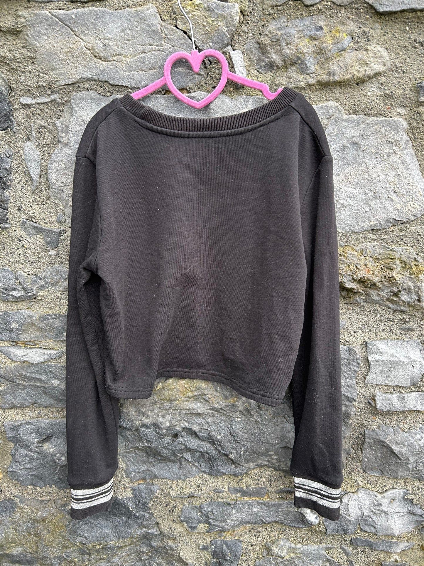 Juicy black cropped sweatshirt 12-13y (152-158cm)