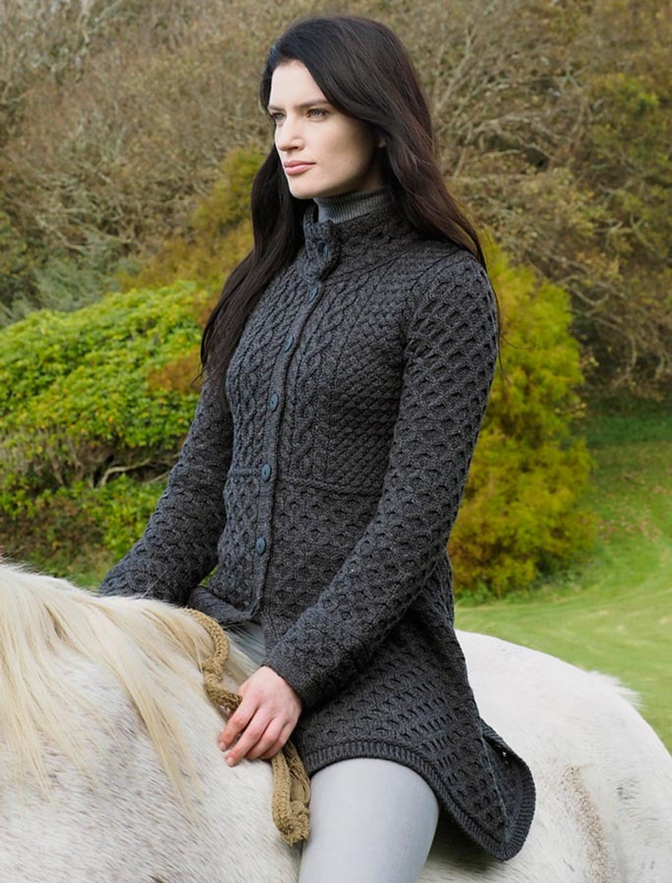 Aran grey coat uk 14