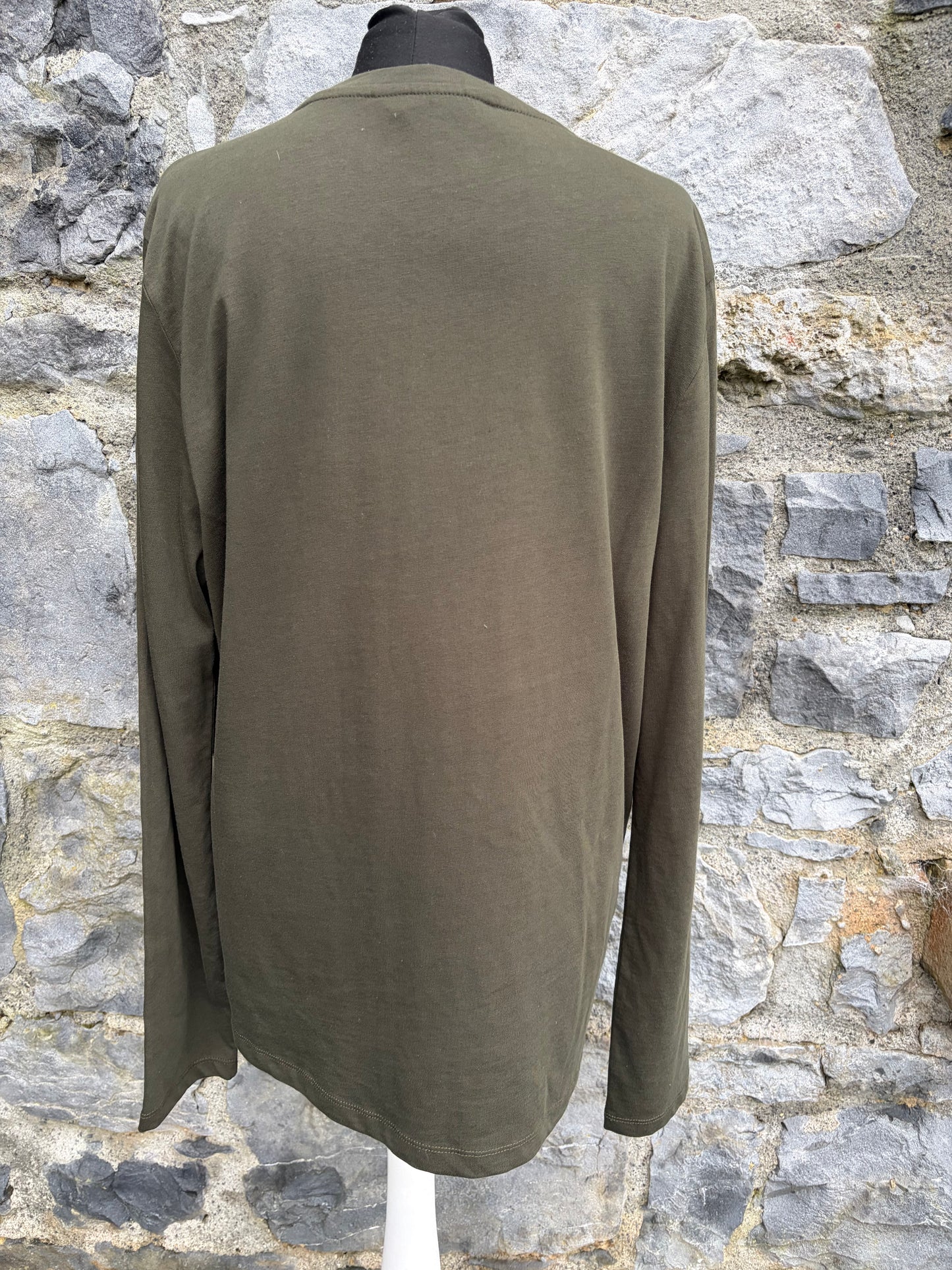 Seasalt cornwall Abstract khaki top Large