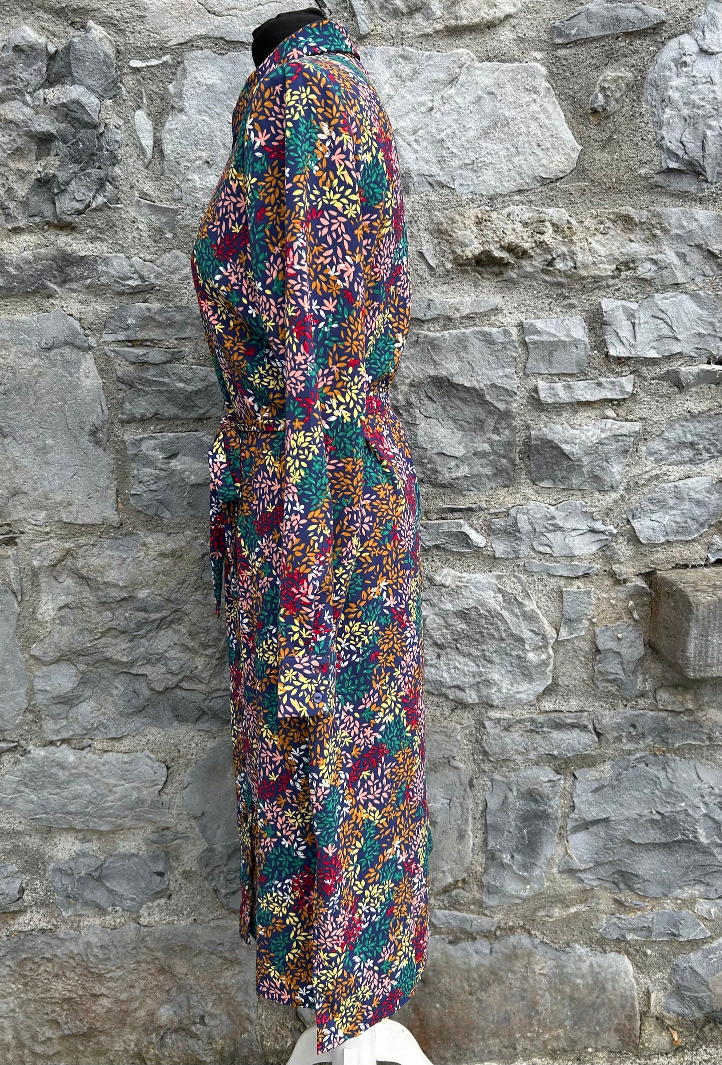 Colourful leaves shirt dress uk 10