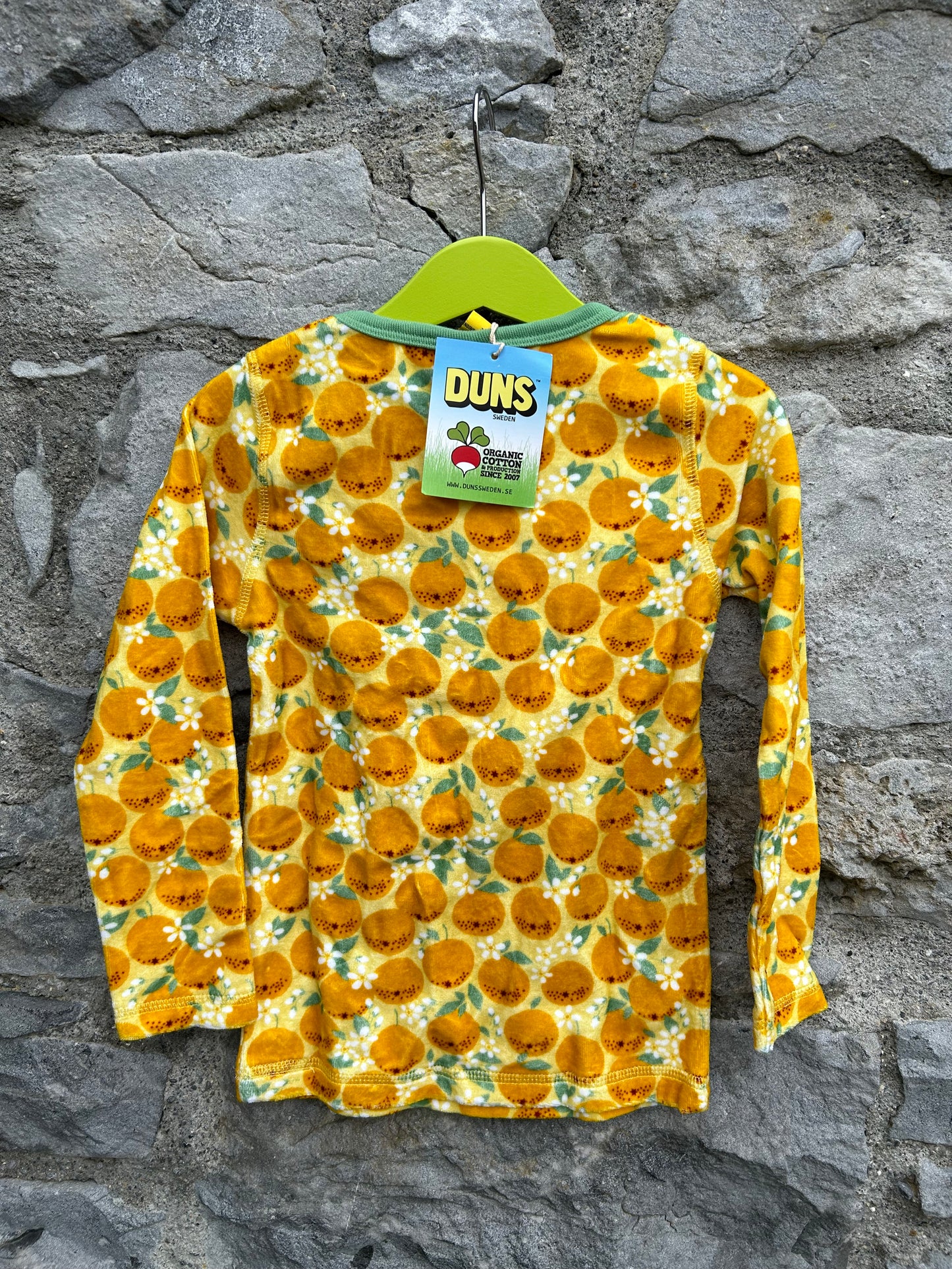 Oranges yellow velour top 3-4y (98-104cm)