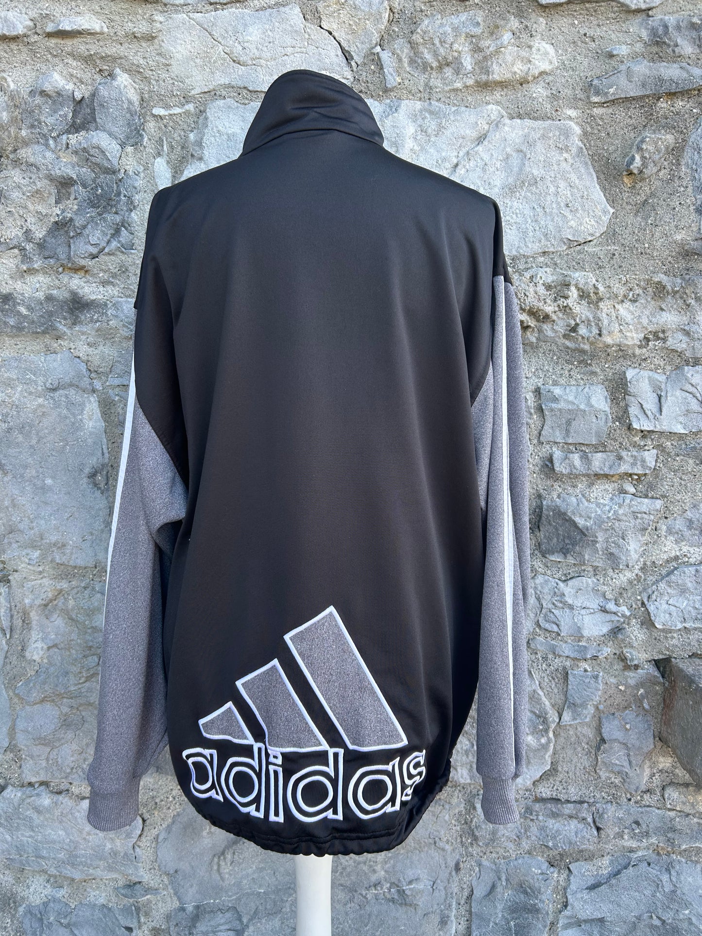 Y2K Black&grey sport jacket Large