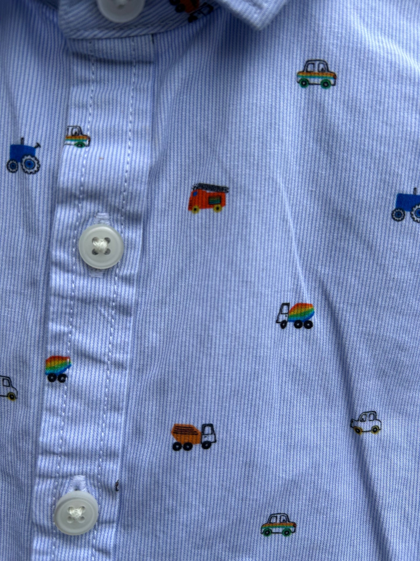 Rainbow vehicles shirt 12-18m (80-86cm)