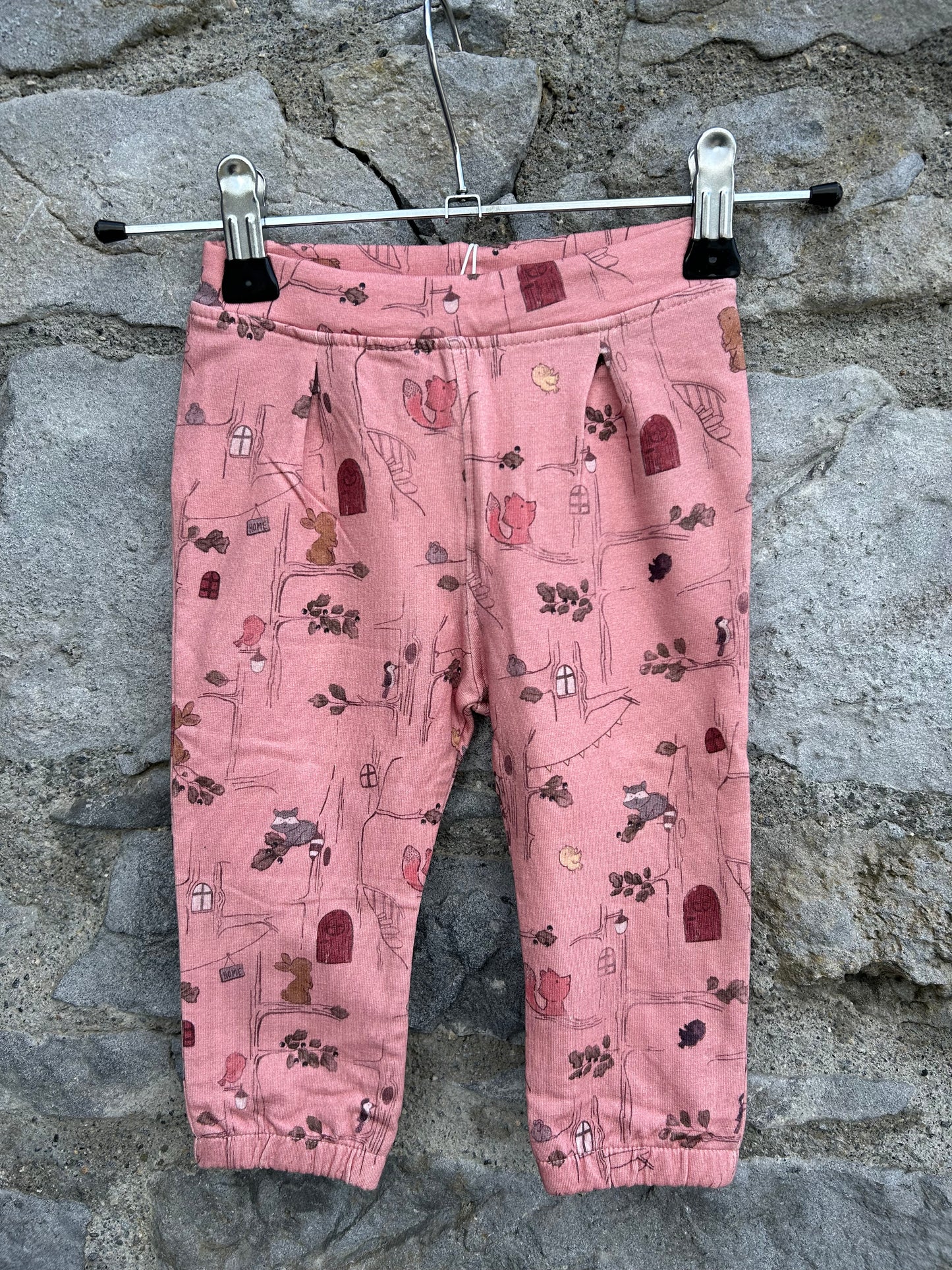 Pink woodland pants 3-6m (62-68cm)
