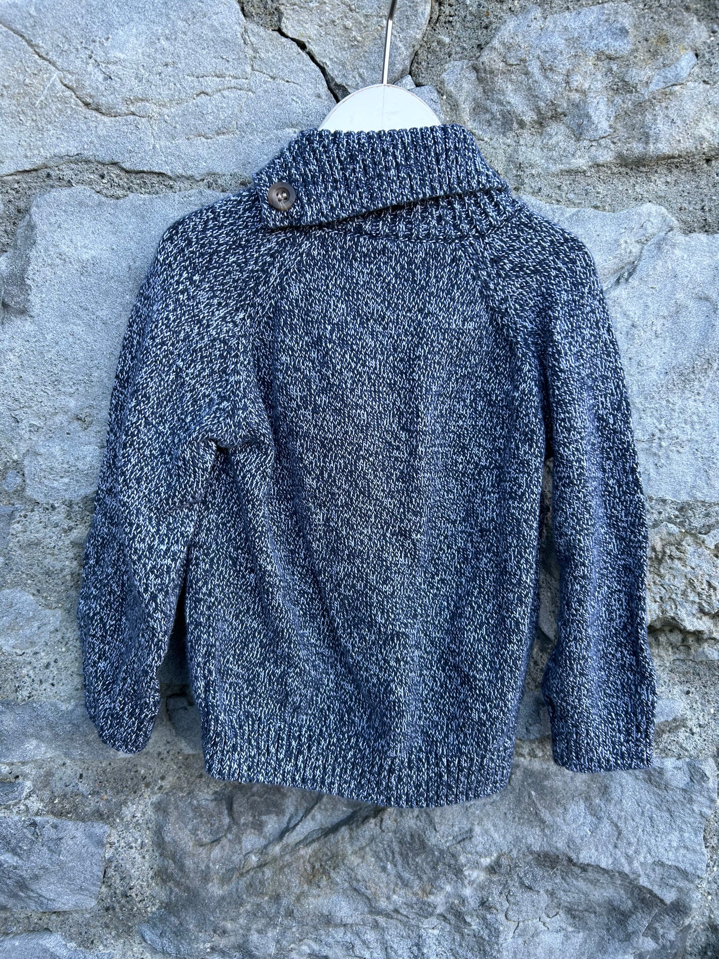 Moose grey melange jumper 12-18m (80-86cm)