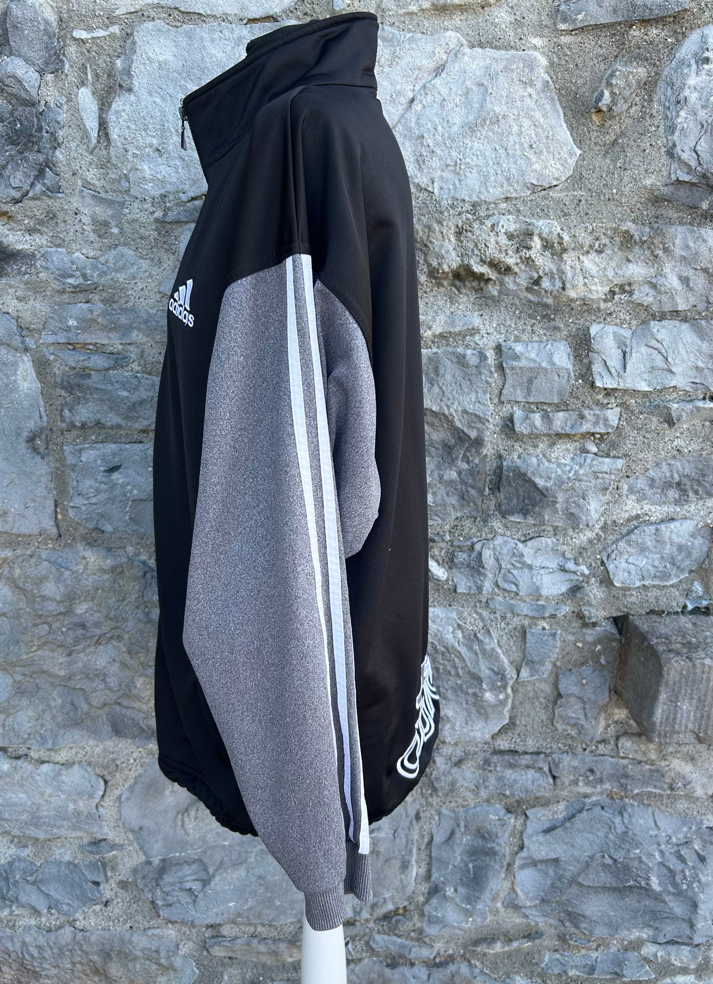 Y2K Black&grey sport jacket Large