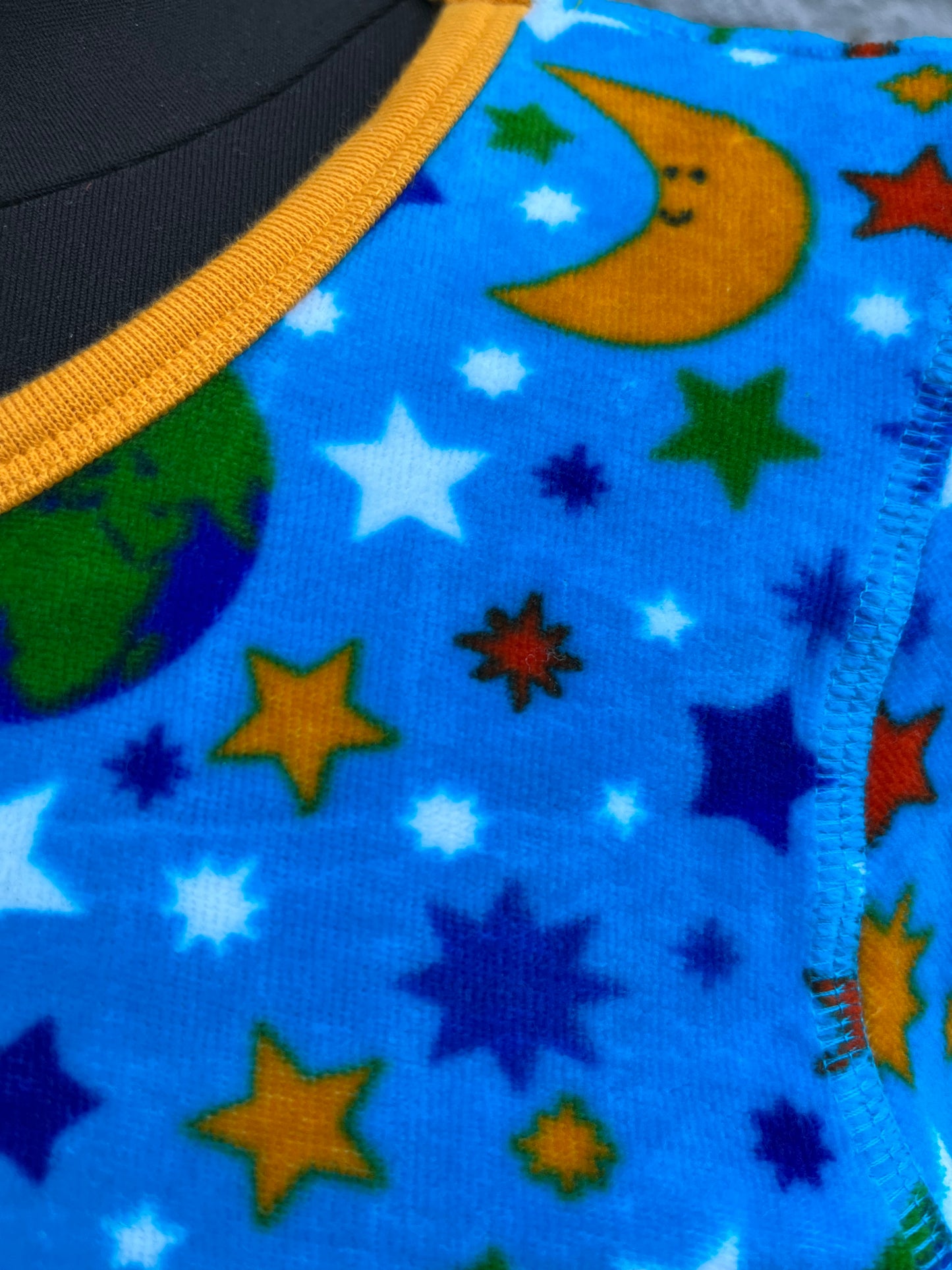 Mother Earth blue velour top uk 8-10