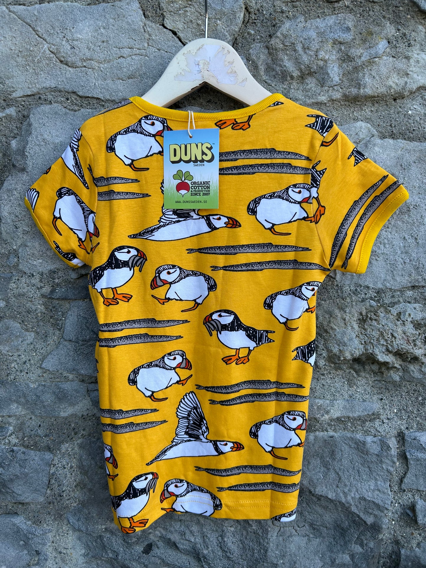Yellow puffin T-shirt 5y (110cm)