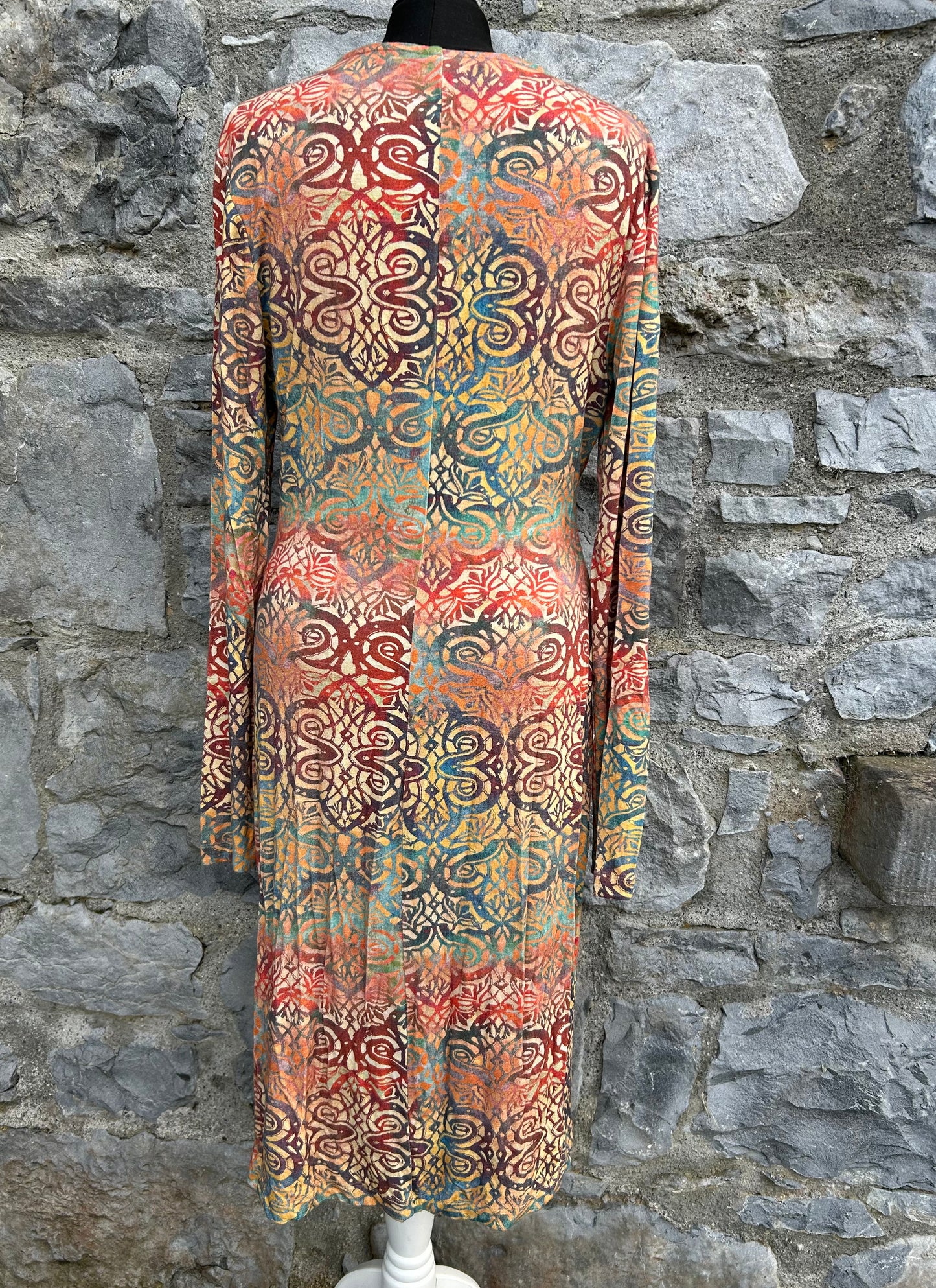 Orange&green Safi Midi Dress uk 12-14