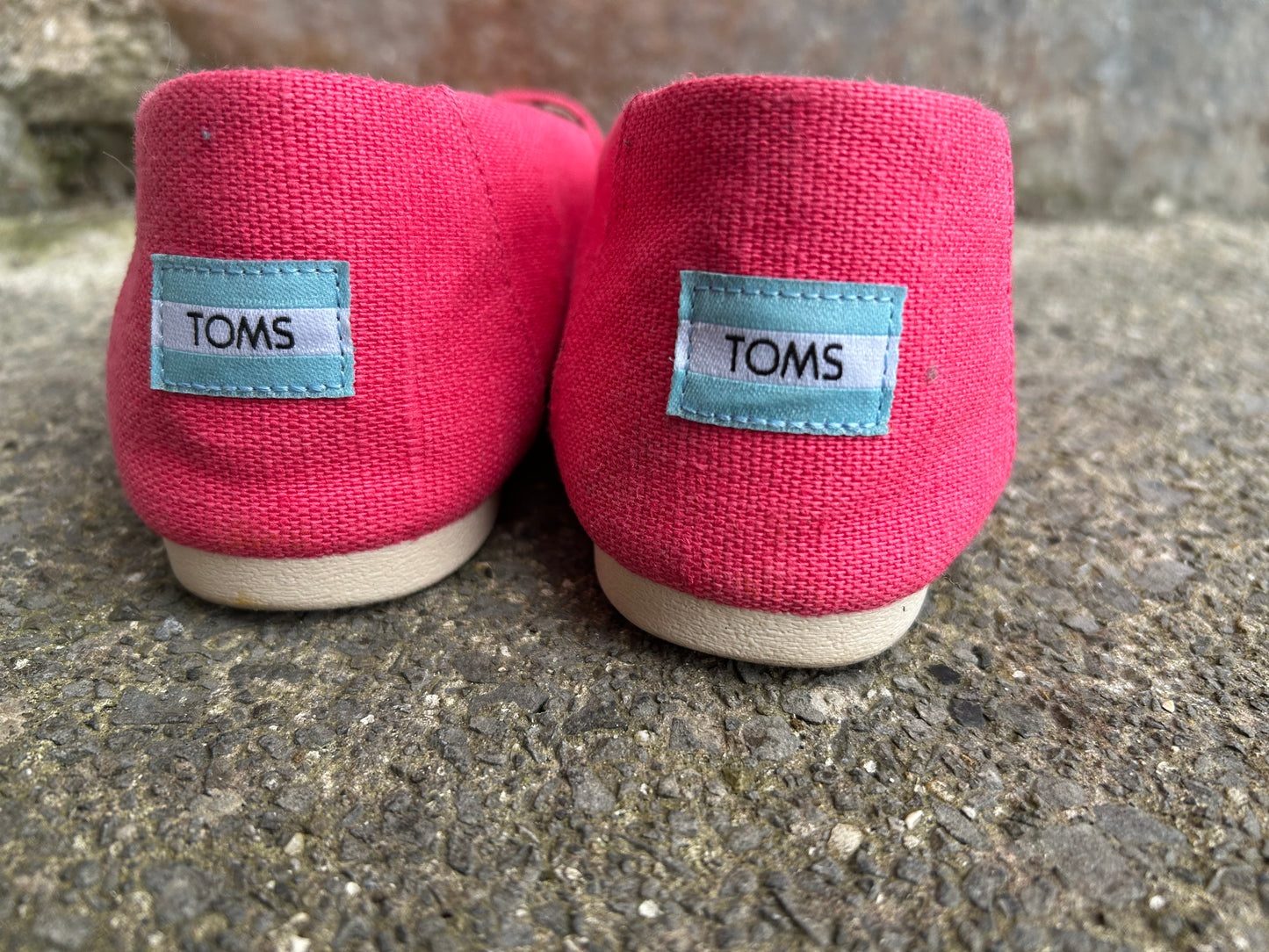 Pink toms shoes uk 8 (eu 42)